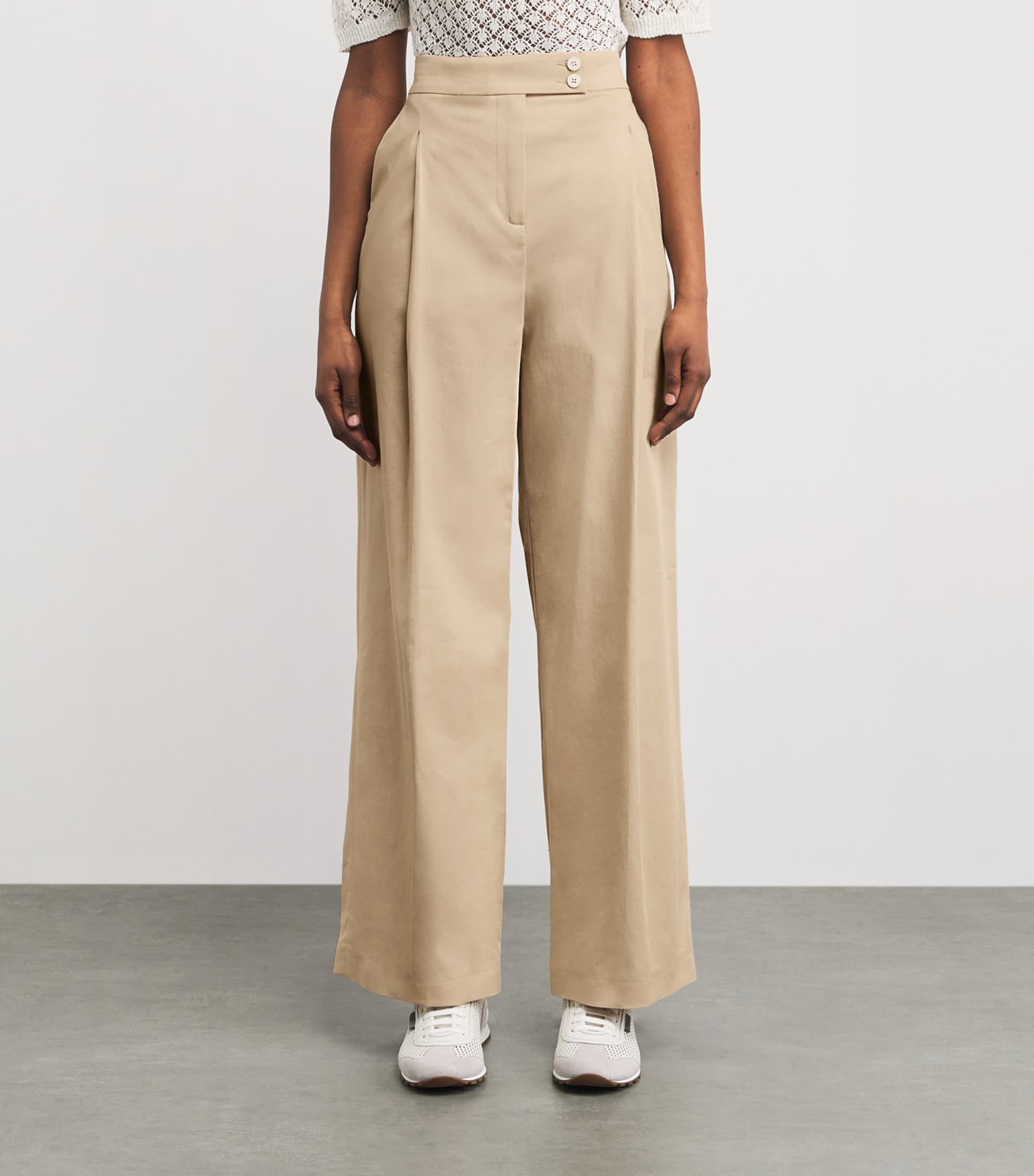 Eleventy Womens Tailored Trousers Sabbia Image 4