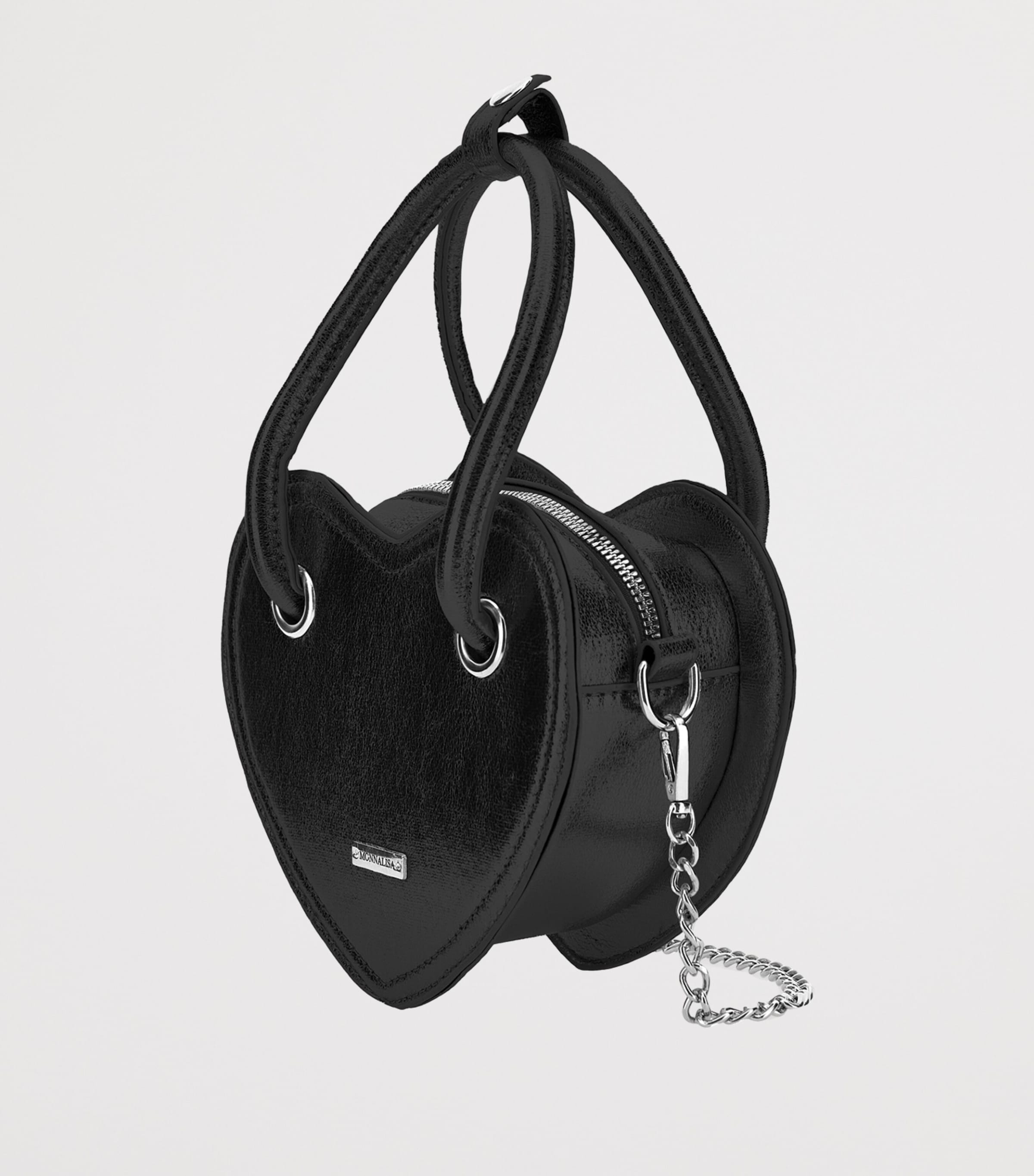 Love Heart-Shaped Bag NERO Image 2