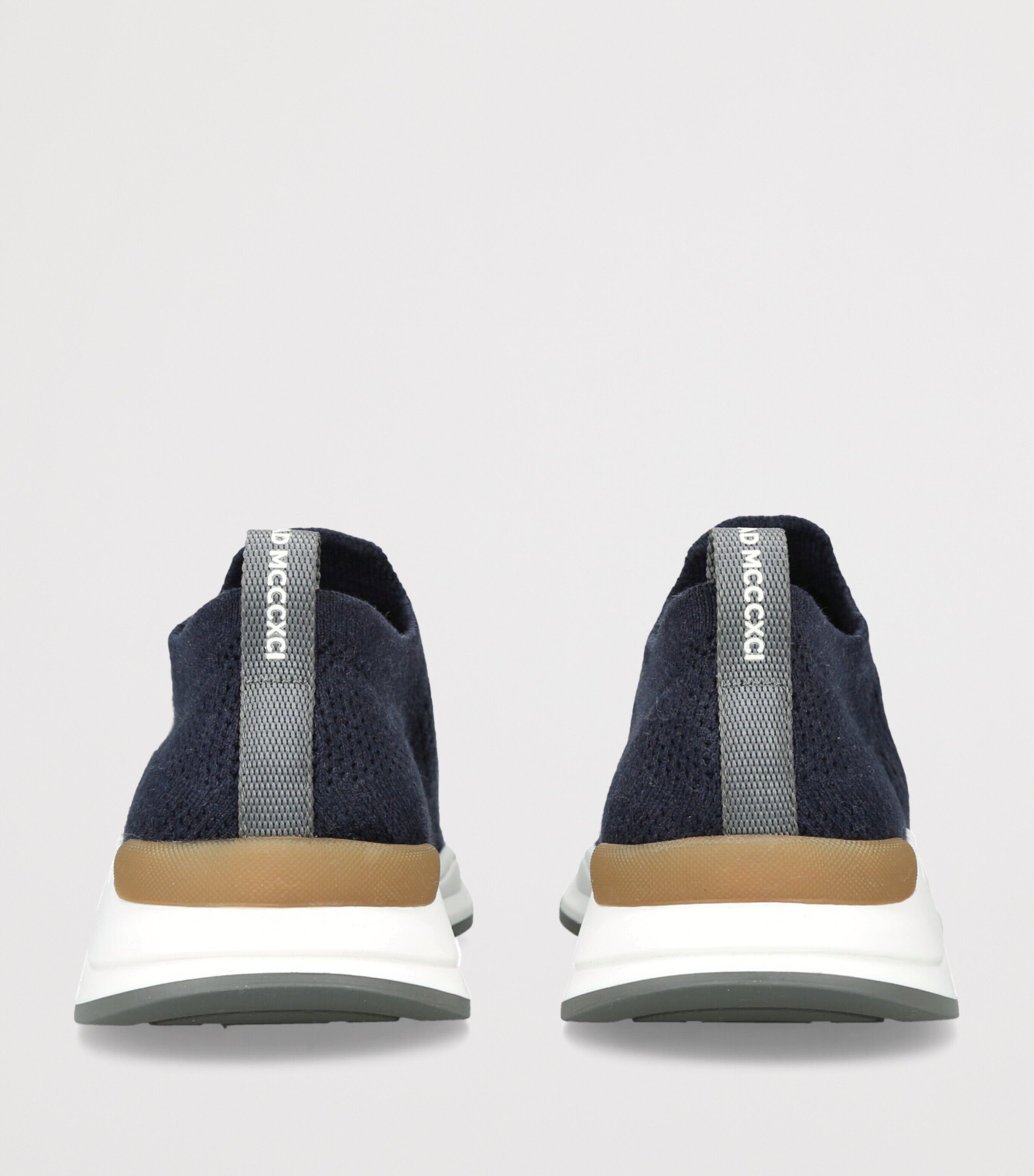 Brunello Cucinelli Cotton Knitted Slip-On Sneakers Navy Image 2