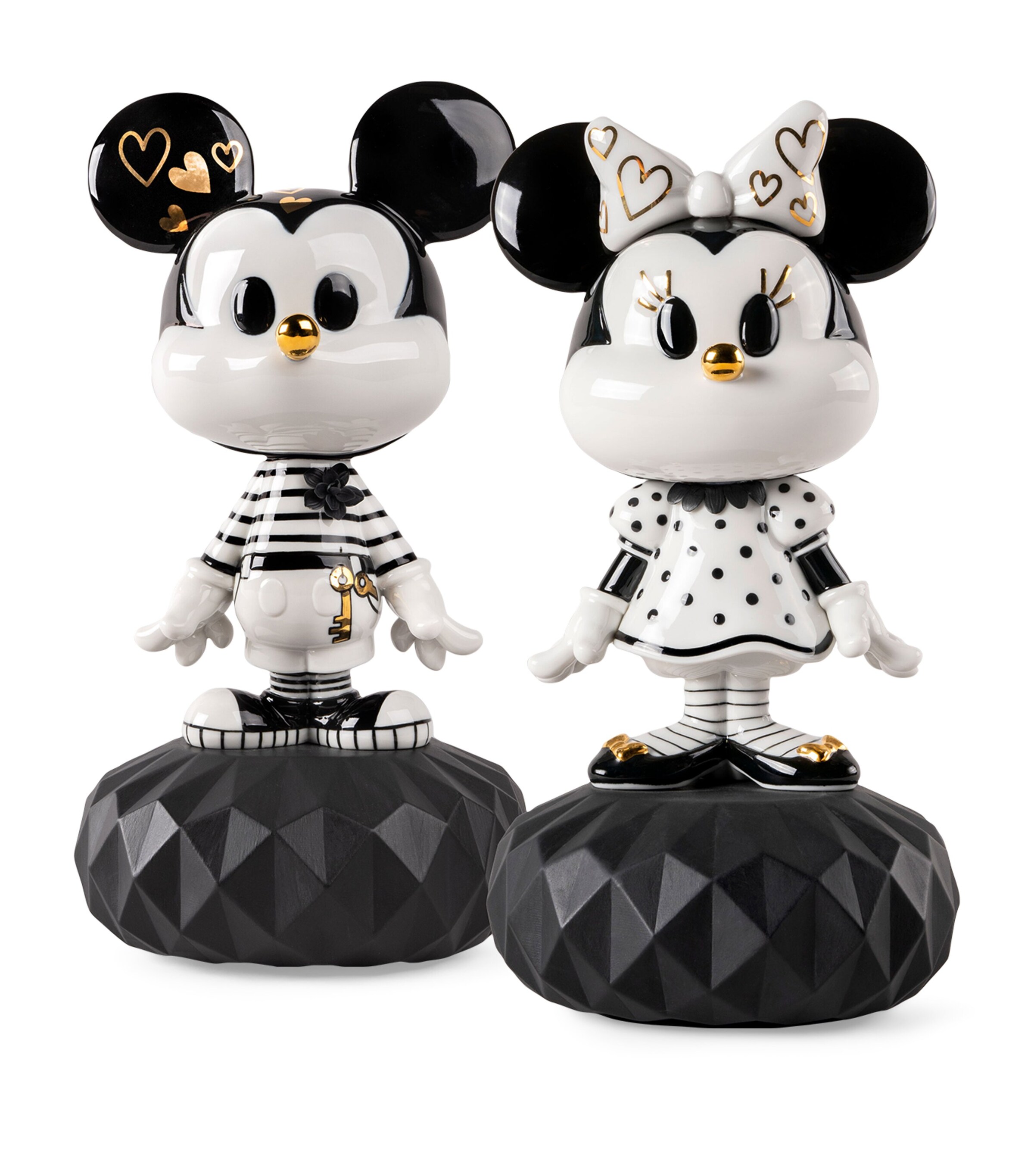 x Disney Minnie Mouse Figurine (38cm) WHITE, BLACK & GOLD Image 4