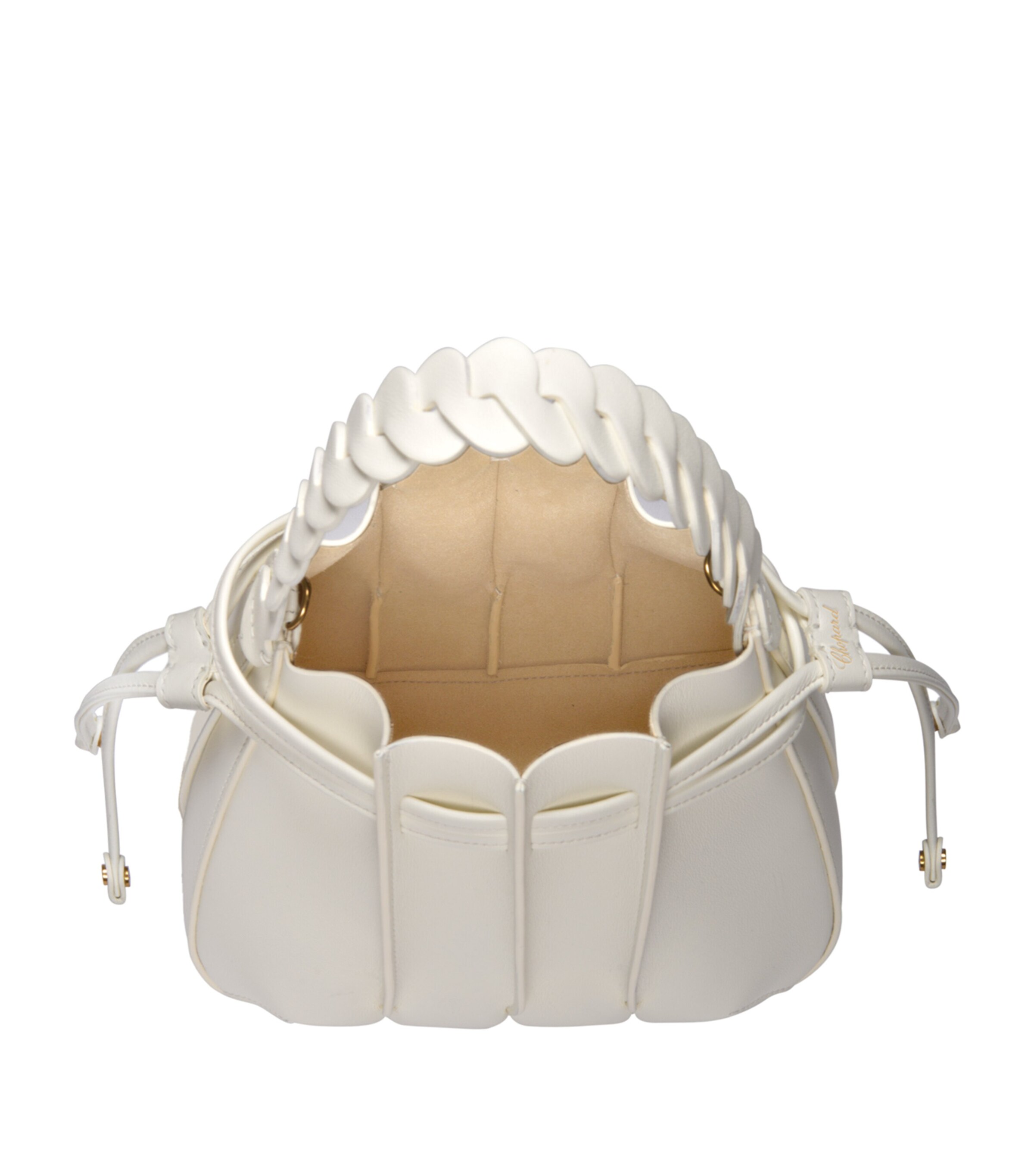 Mini Leather Gem Bucket Bag OFF-WHITE Image 4