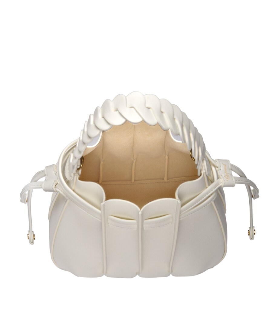 Mini Leather Gem Bucket Bag OFF-WHITE Image 4