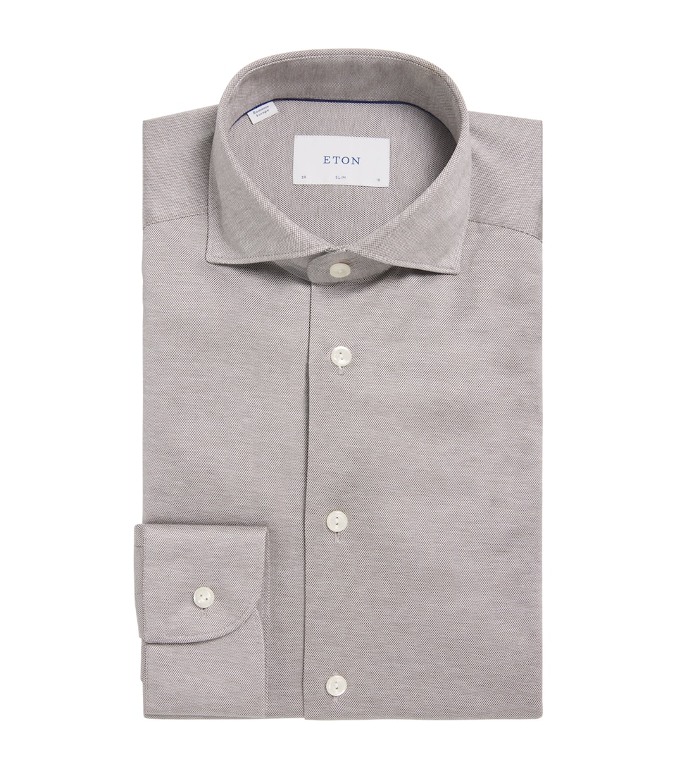 Cotton Filo di Scozia Slim Shirt