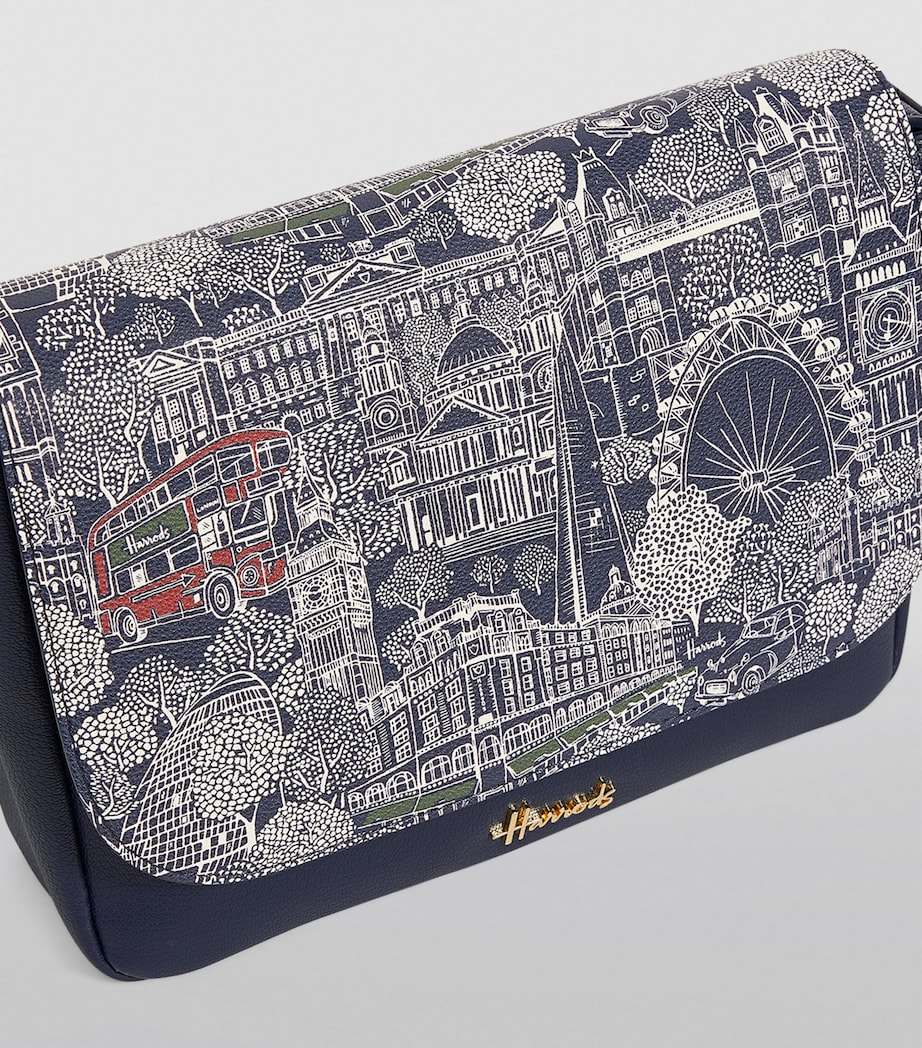 Harrods Landmarks Crossbody Bag Blue Image 7