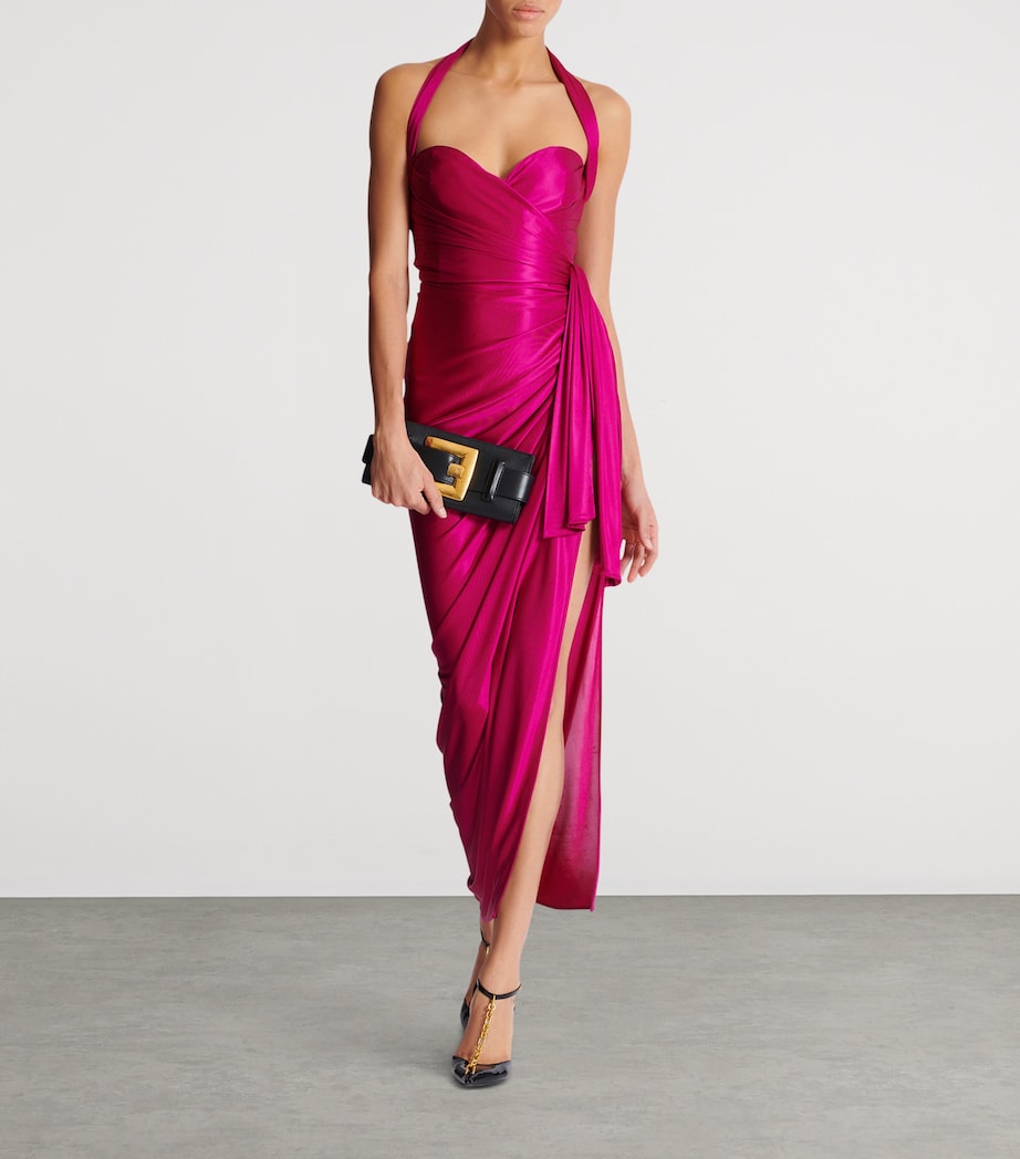 Jersey Draped Maxi Dress 4AC ROSE M??TALLIS?? Image 7