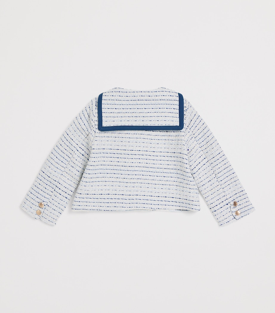 PEPA LONDON Tweed Brighton Jacket (18 Months-4 Years) Blue Image 2