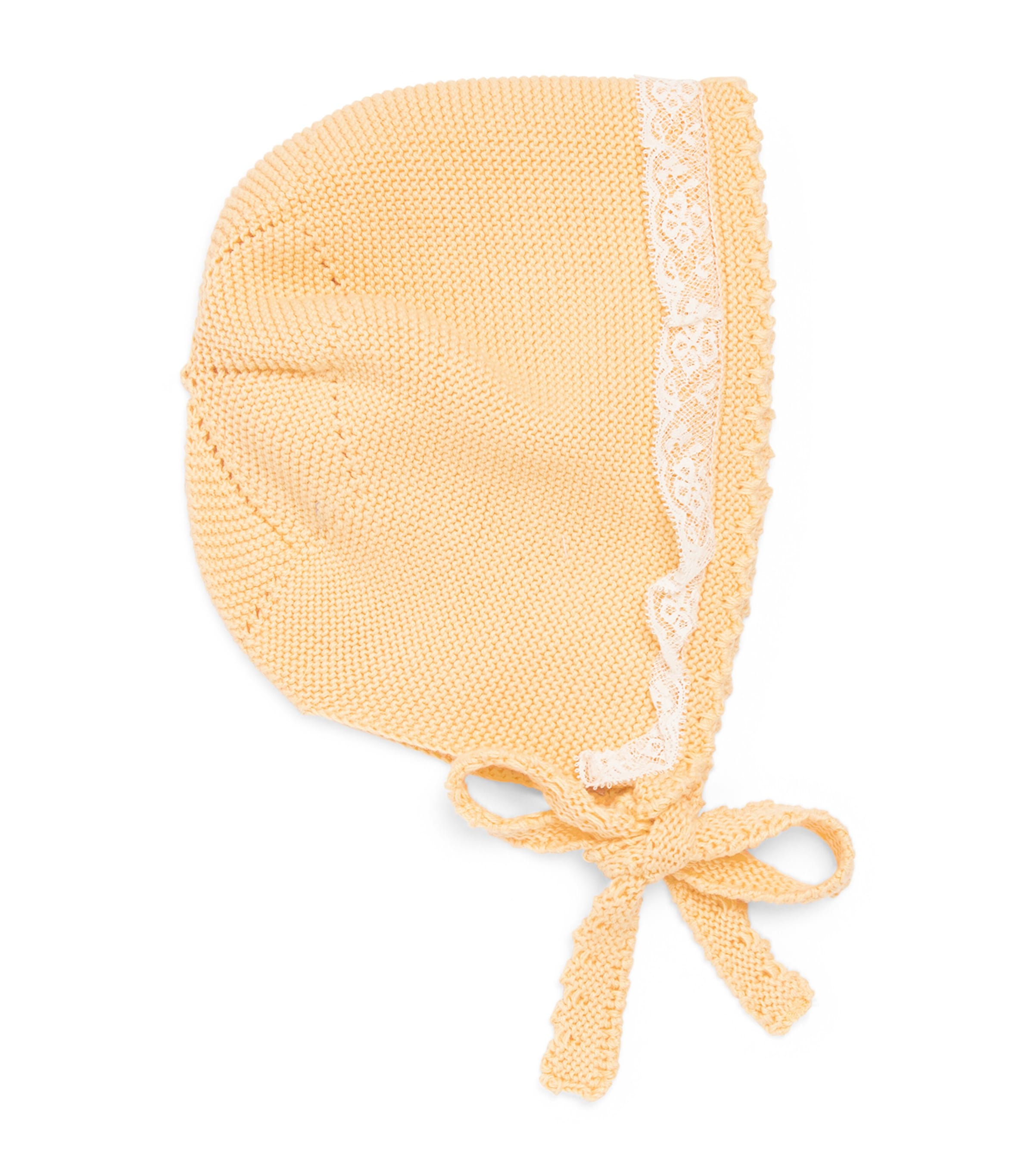 Pepa London Kids' Cotton Lace-detail Bonnet