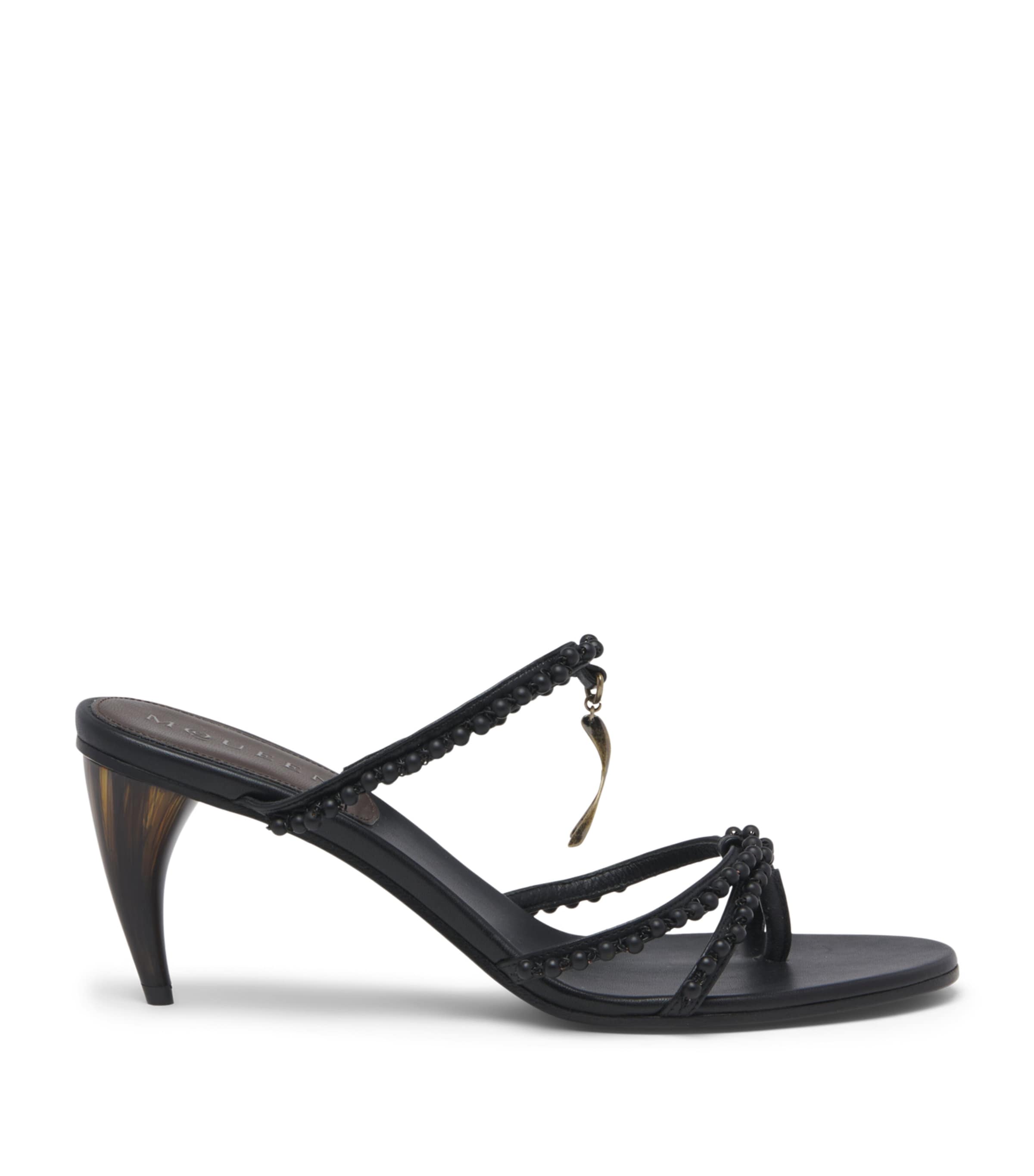 McQueen Beaded Rosa Heeled Sandals 70 Image 1