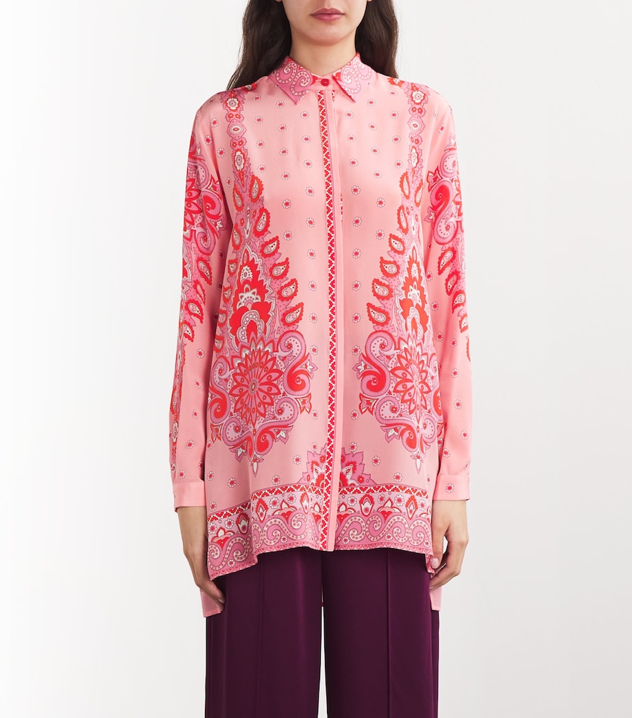 Silk Printed Shirt X0872 Image 3