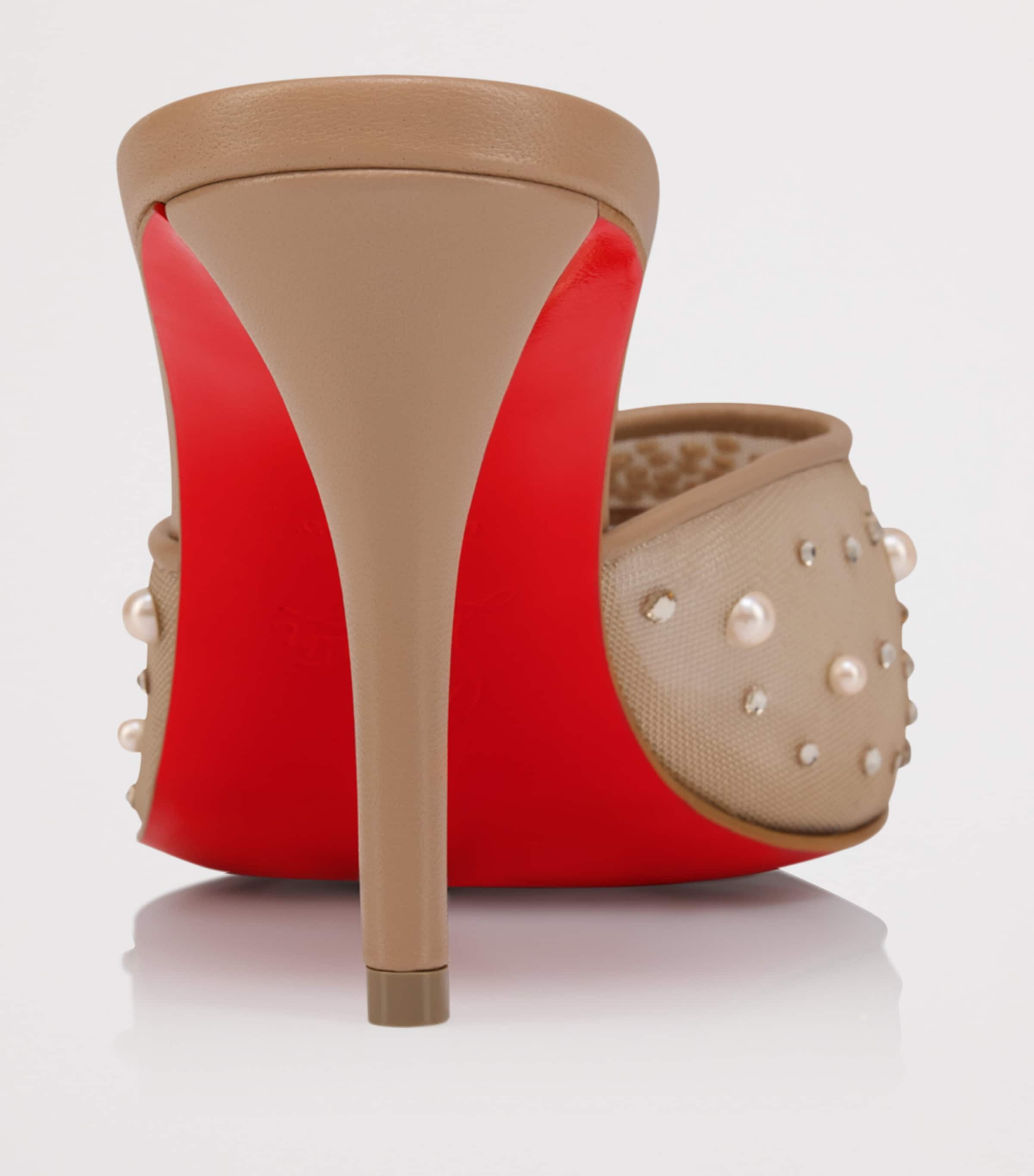 Christian Louboutin Miss Z Embellished Mules 80 Image 4