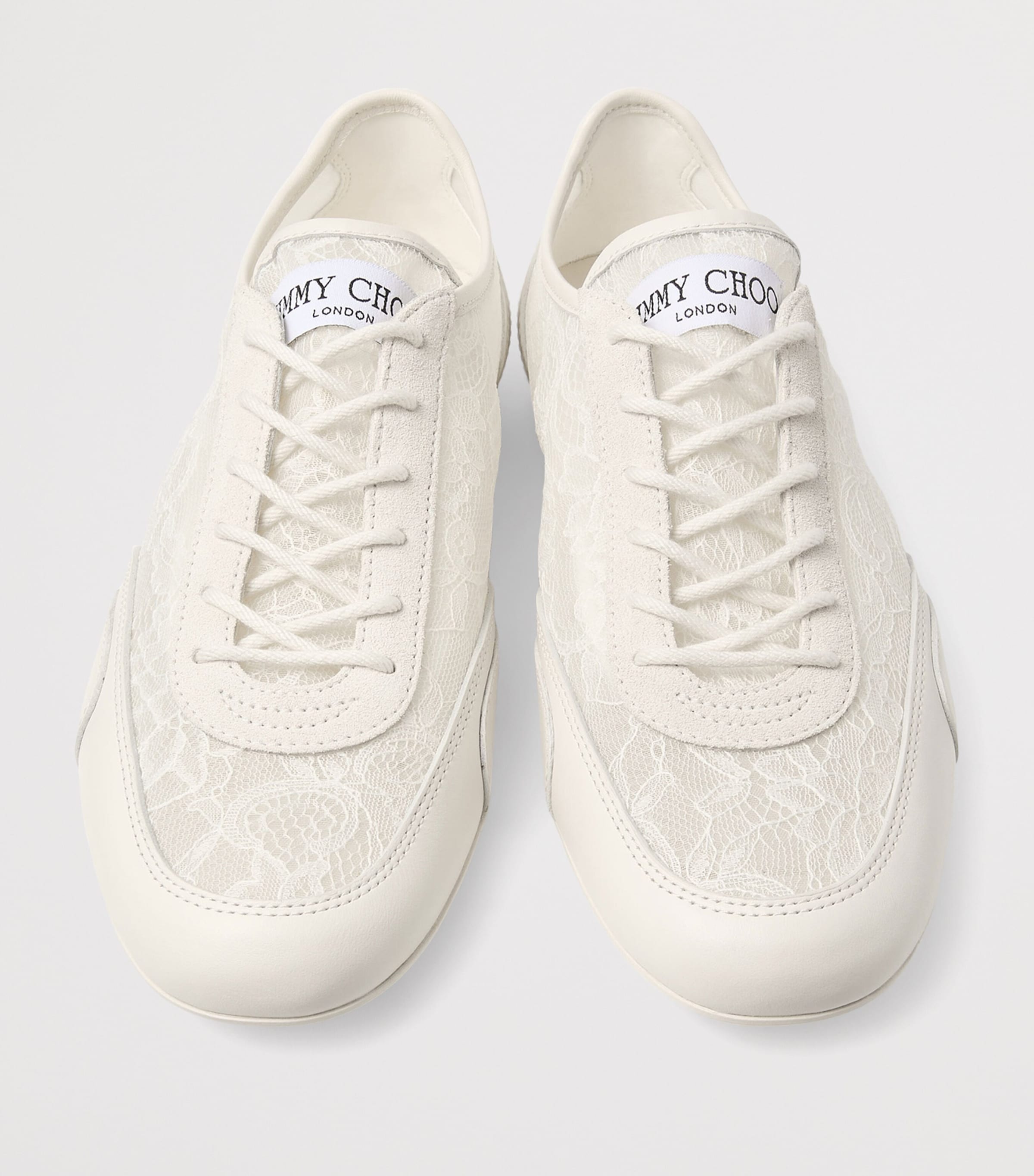 Sunny F Leather-Lace Sneakers V LATTE MIX Image 3