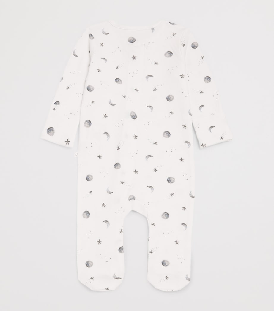 Rosa & Blue Starlit Moon All-In-One (0-3 Months) White Image 2