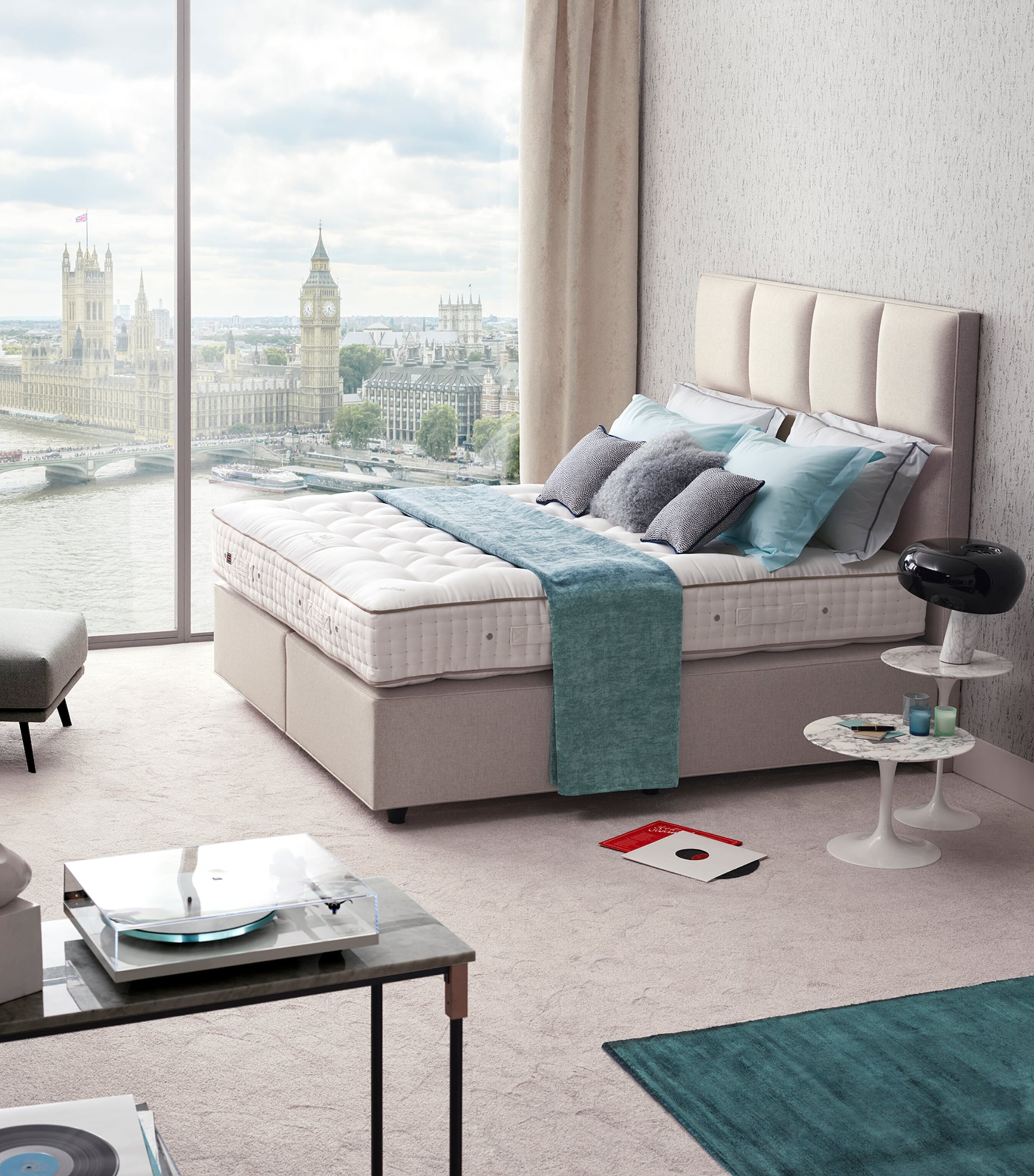 Firm Sublime Superb Mattress (150cm x 200cm) WHITE Image 2