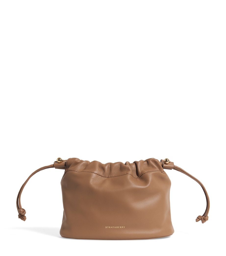 Leather Charlotte Clutch Bag CLAY Image 1