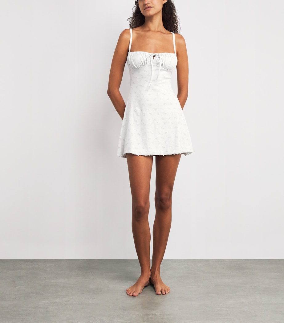 Pointelle Mini Dress PACIFIC FLORAL PRINT Image 2