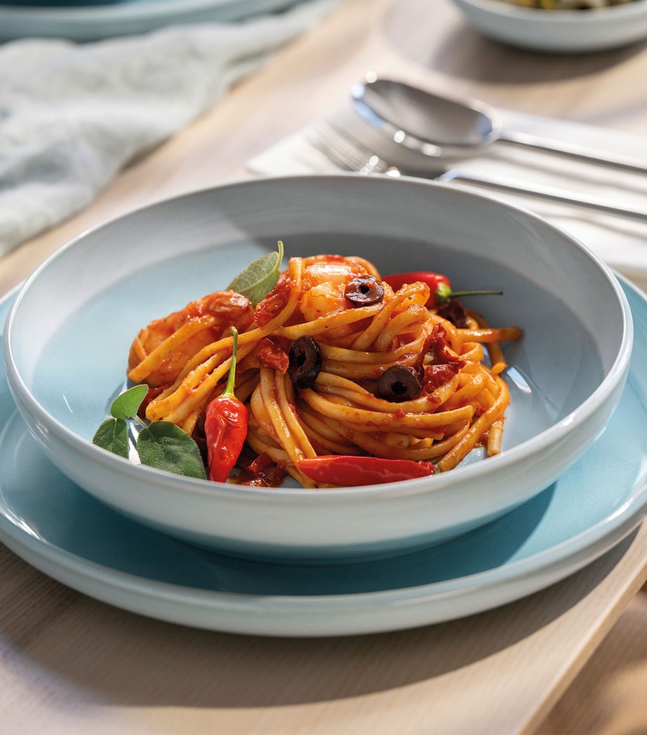 Villeroy & Boch Porcelain Perlemor Aqua Pasta Bowl (22cm) Blue Image 2