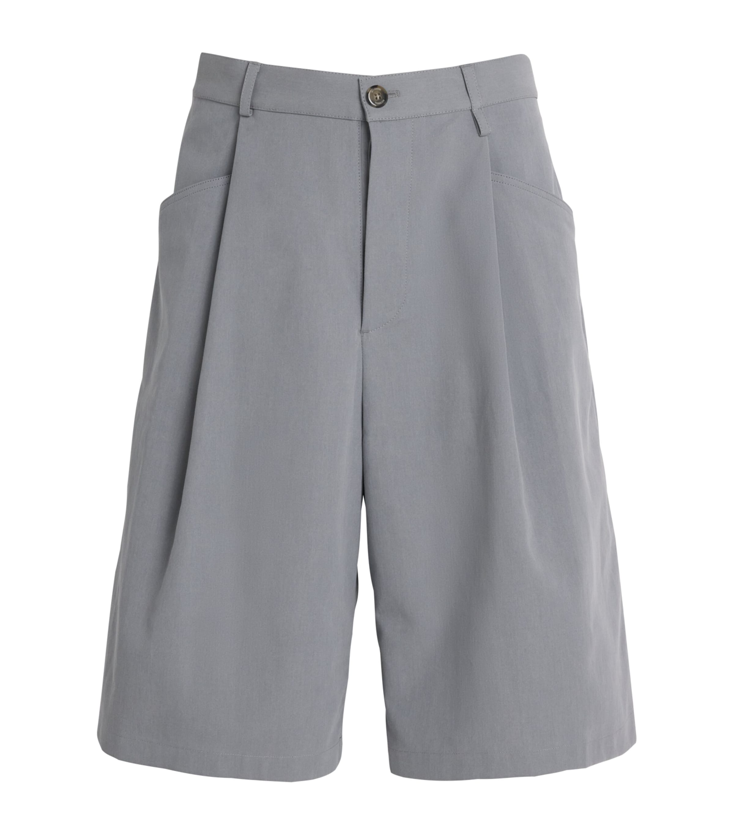 Willy Chavarria Mens Chilango Shorts Concrete Image 1