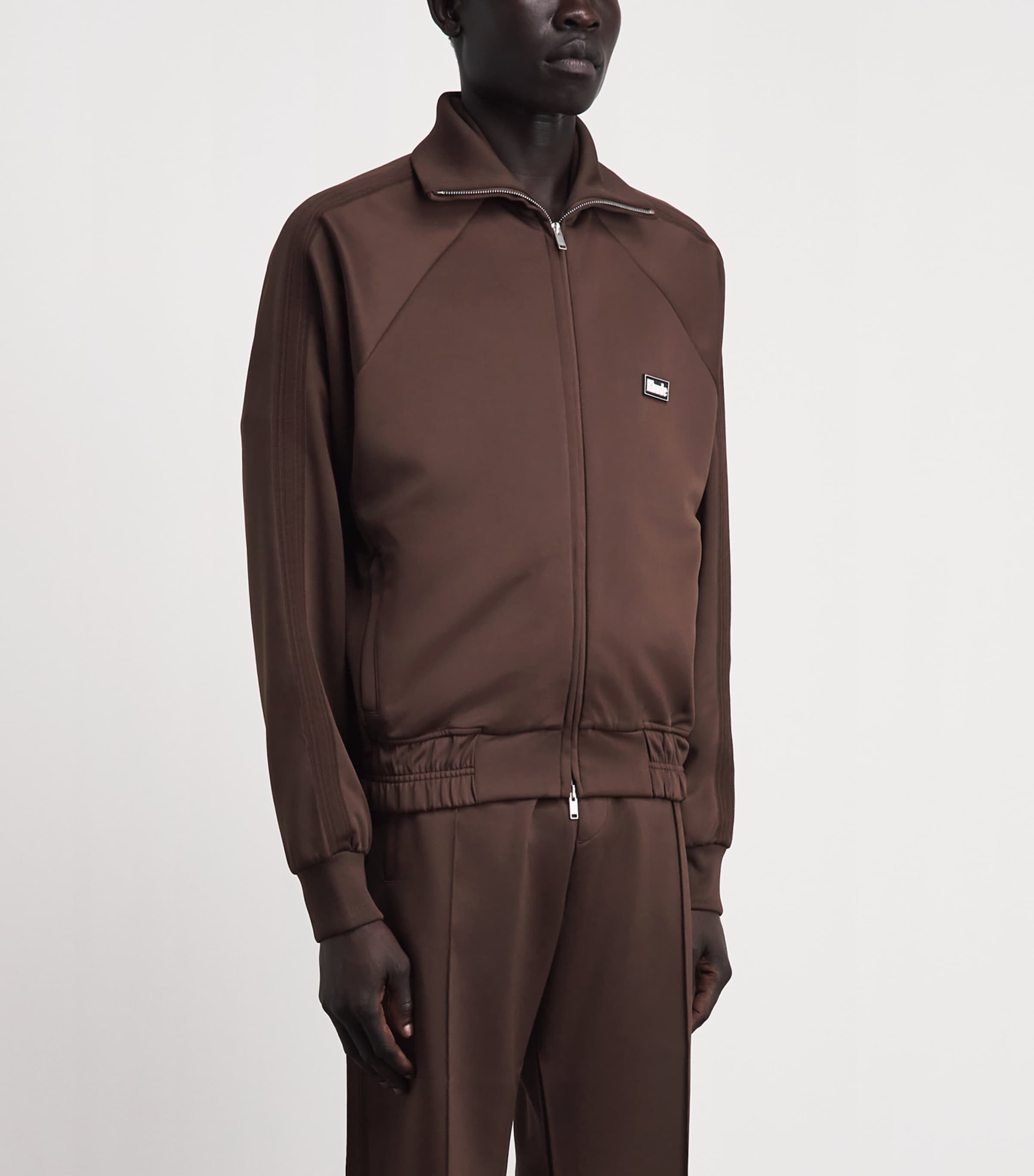 Rhude Mens Madera Track Jacket Chocolate / Image 4