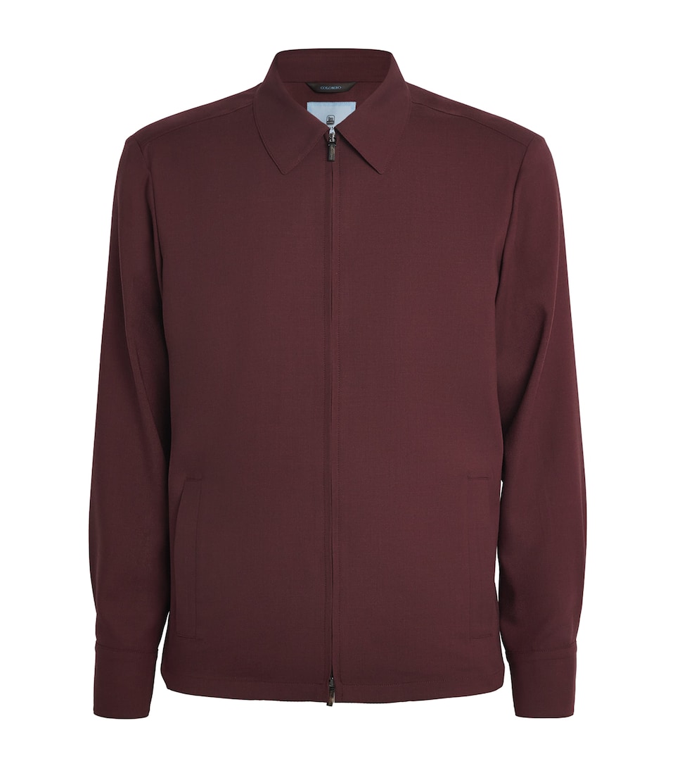 Worsted Cashmere Shirt Jacket