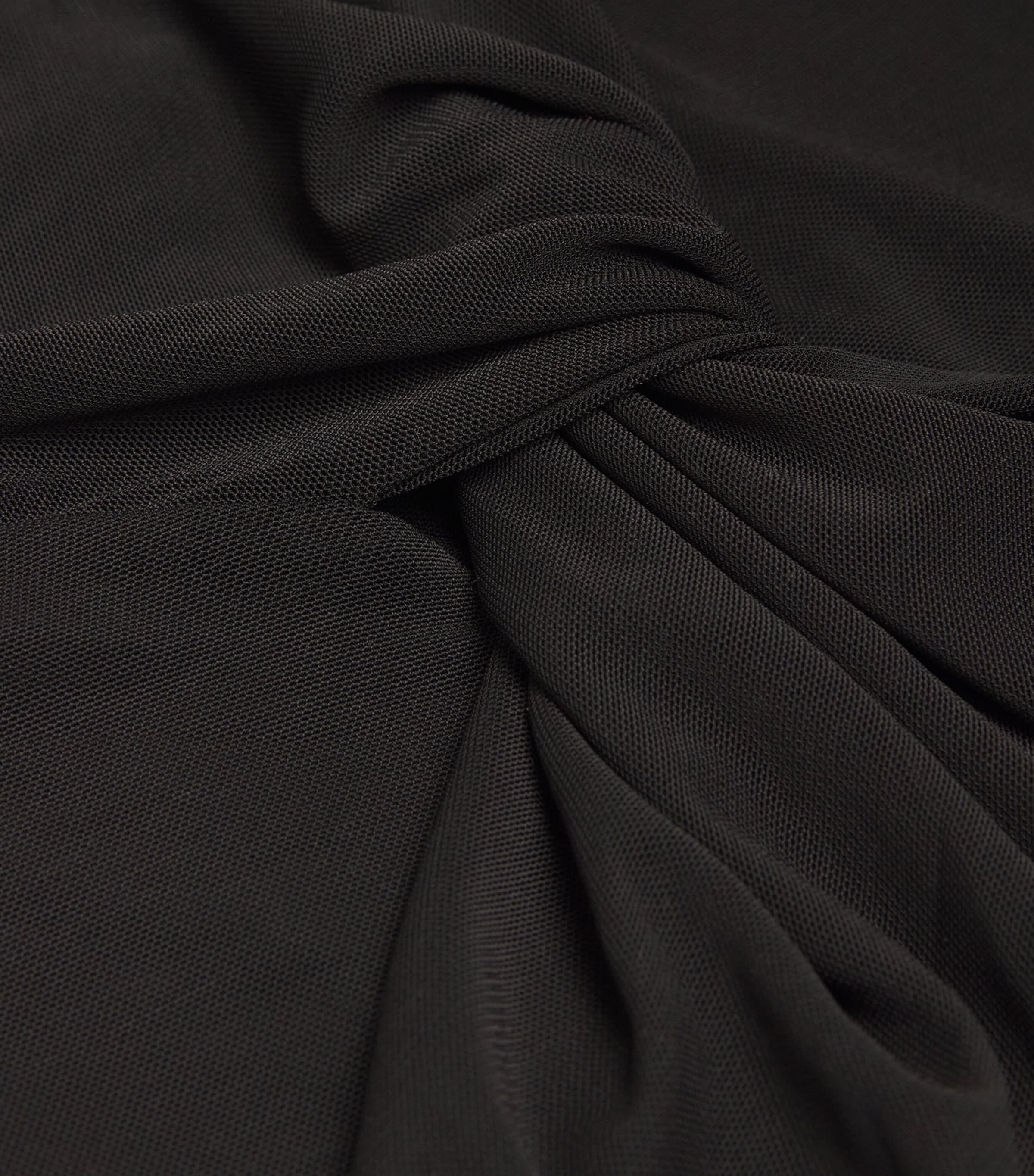 Asymmetric Draped Ando Top DBLK BLACK Image 5