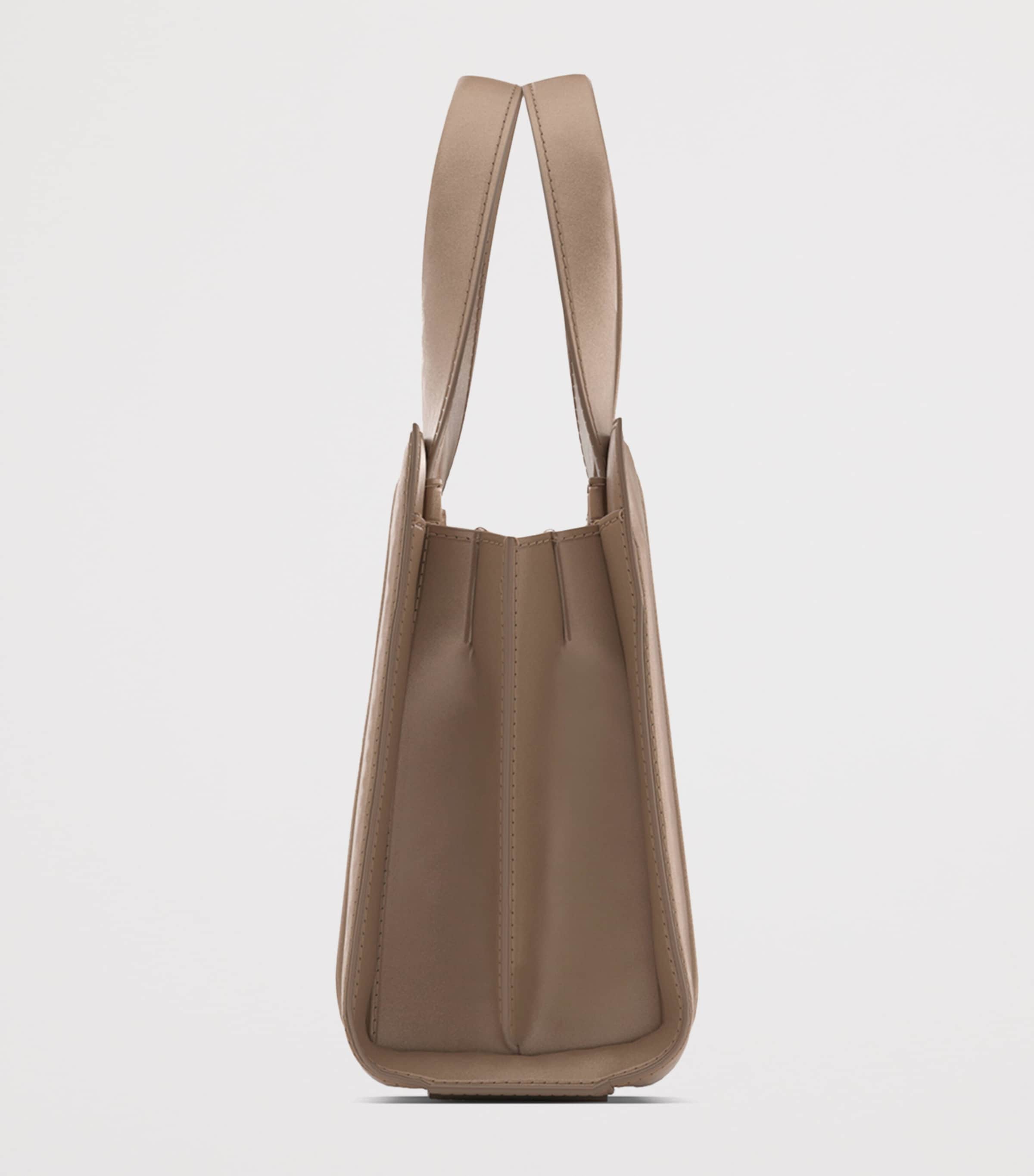 Max Mara Small Quilted Whitney Top-Handle Bag Natural Image 4