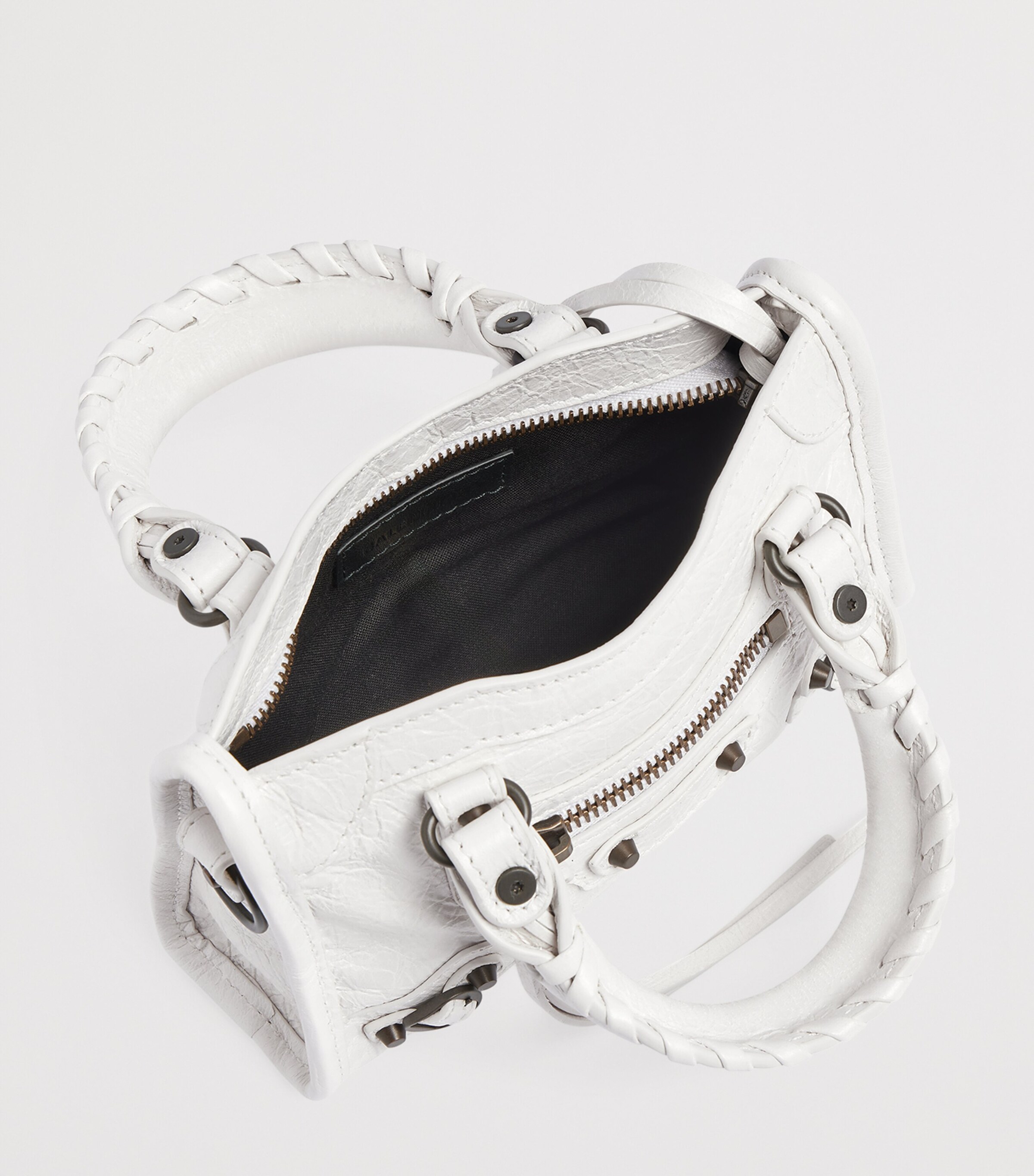 BALENCIAGA ホワイト ハンドバッグ Balenciaga White Nano Leather Le City Top-Handle Bag | Harrods US