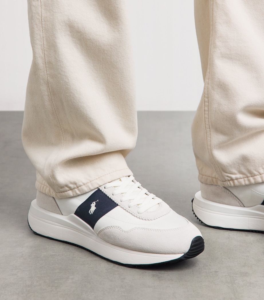 Polo Ralph Lauren Suede Train 89 Sneakers Hntr Nvy/dckwash Wht Image 4