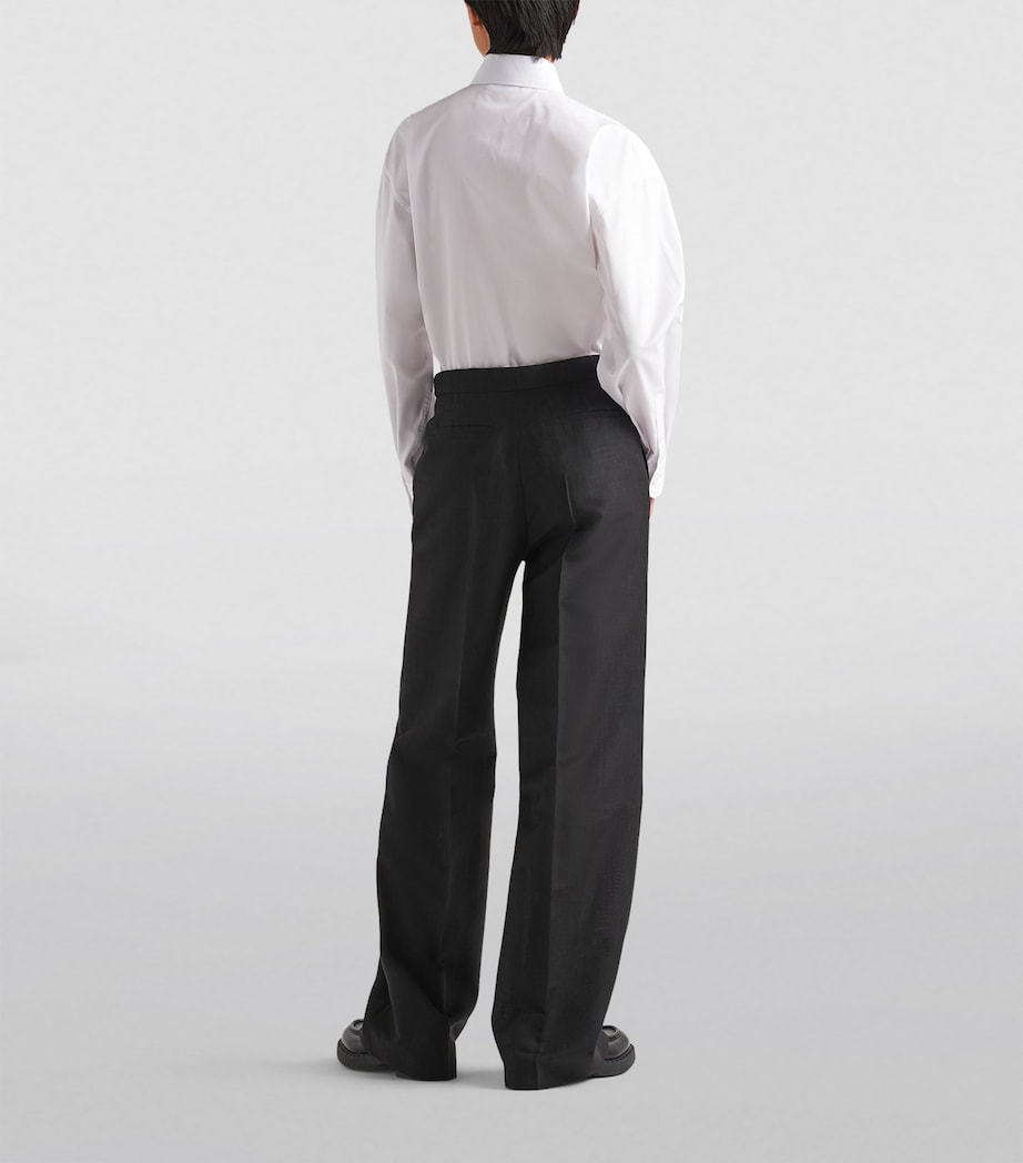 Cotton Poplin Logo Shirt F0009 Image 4