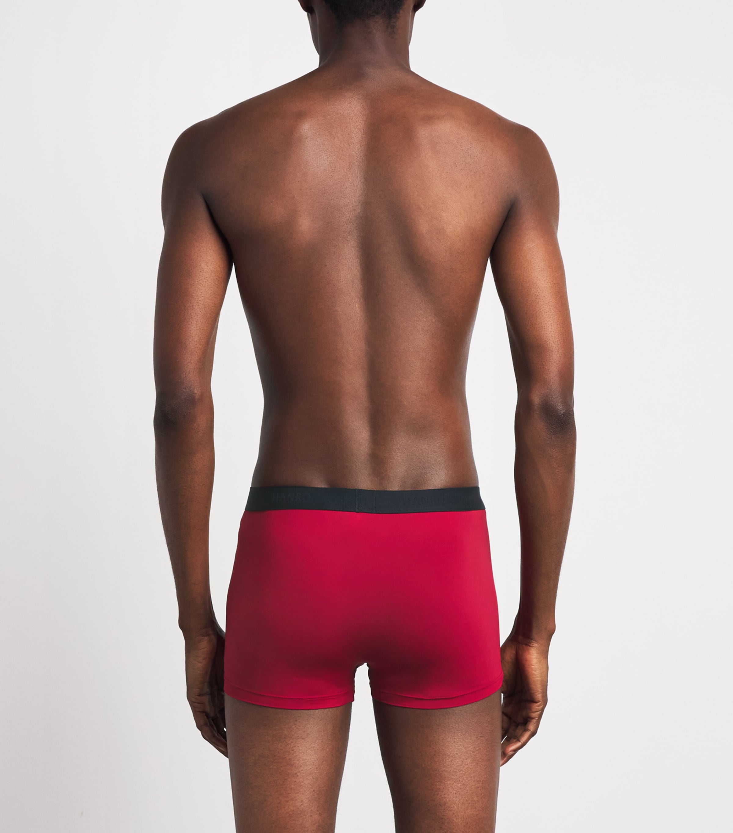 Hanro Mens Micro-Touch Boxer Briefs Intense Re Image 5