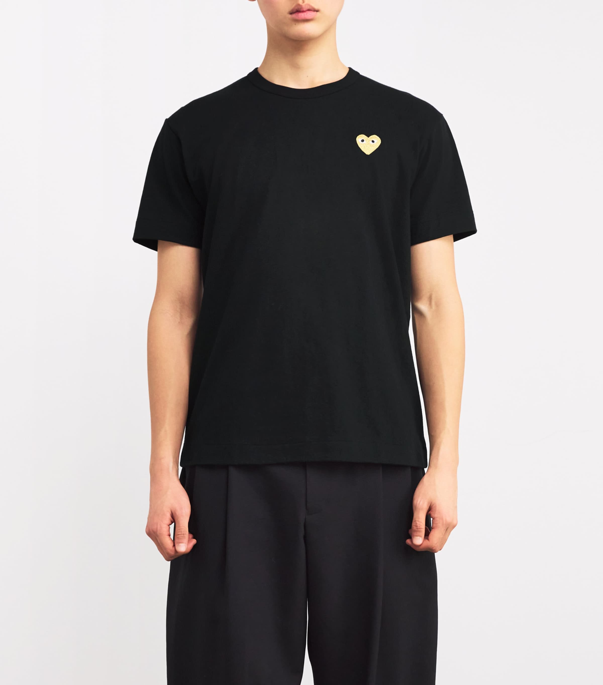 Heart Logo T-Shirt BLACK Image 3