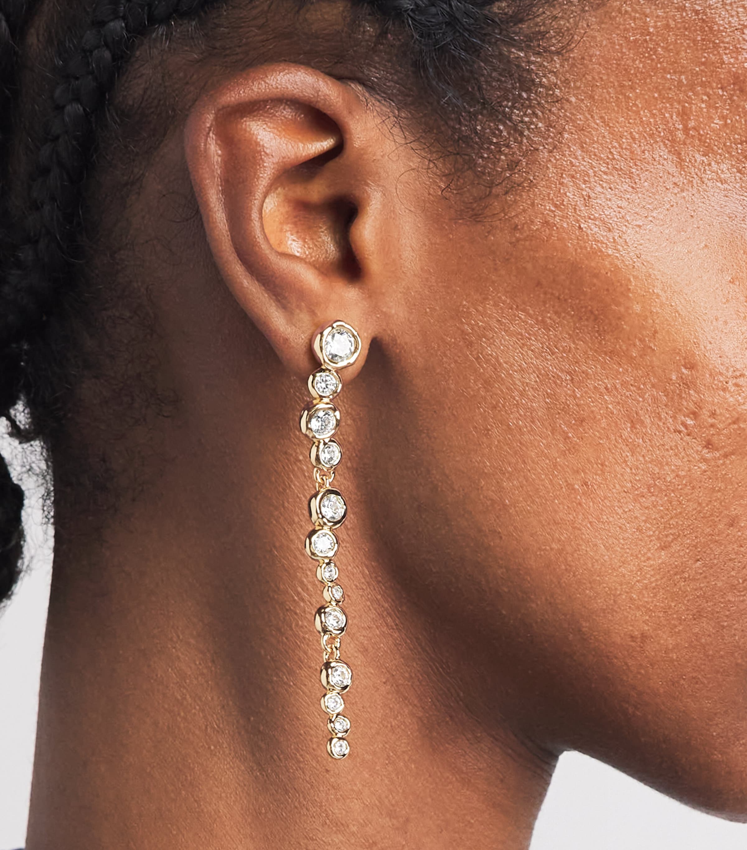 Alexis Bittar Gold-Plated Asterales Dangle Earrings Gold Image 2