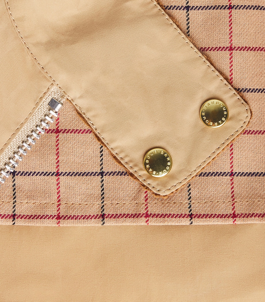 Barbour Womens Blackthorn Jacket Beige/beige Tattersa Image 6