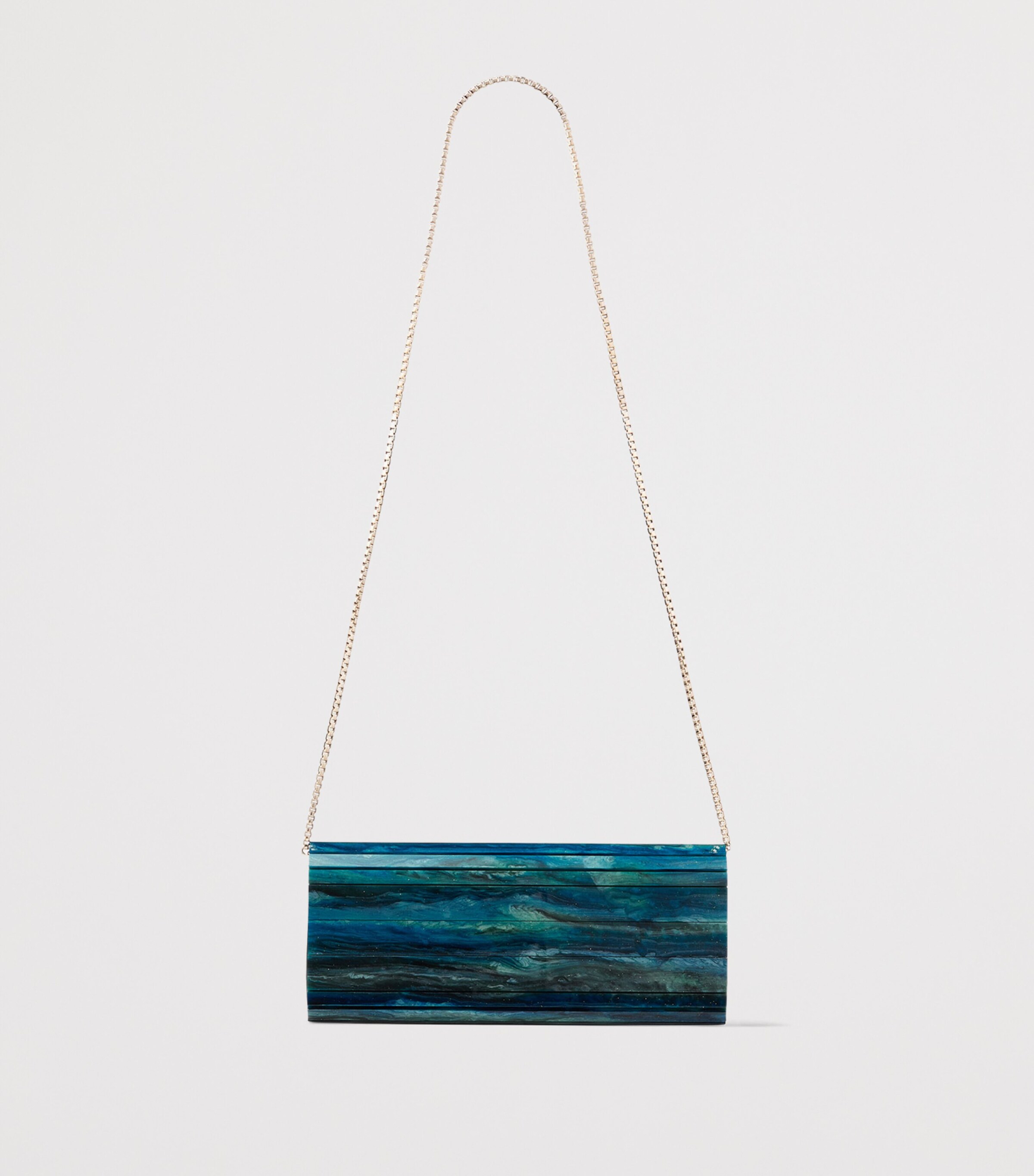 Marble-Effect Sweetie Clutch Bag EMERALD Image 3