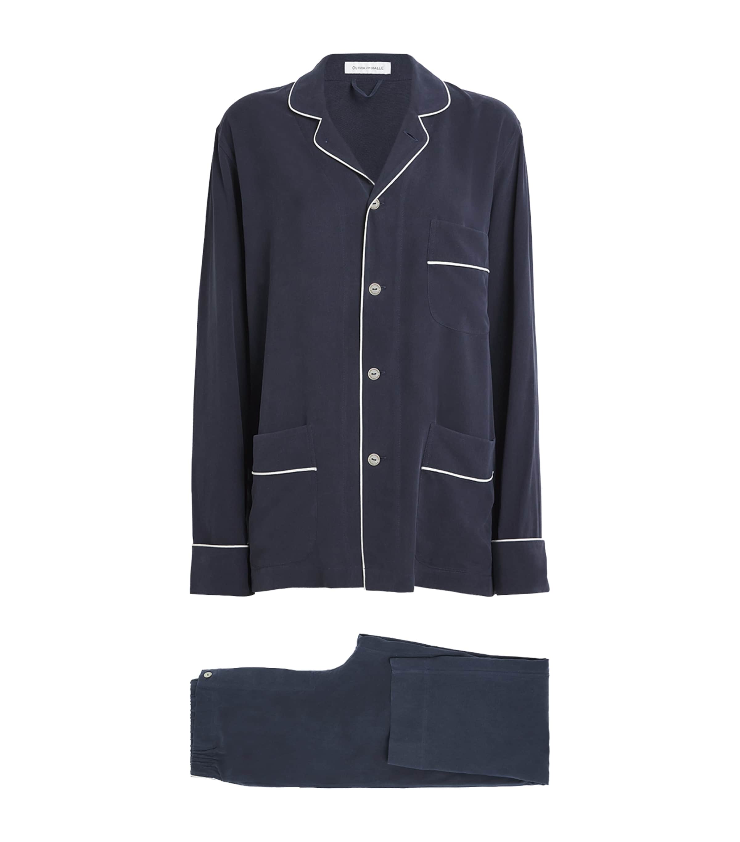 OLIVIA VON HALLE SILK LAURENT PYJAMA SET
