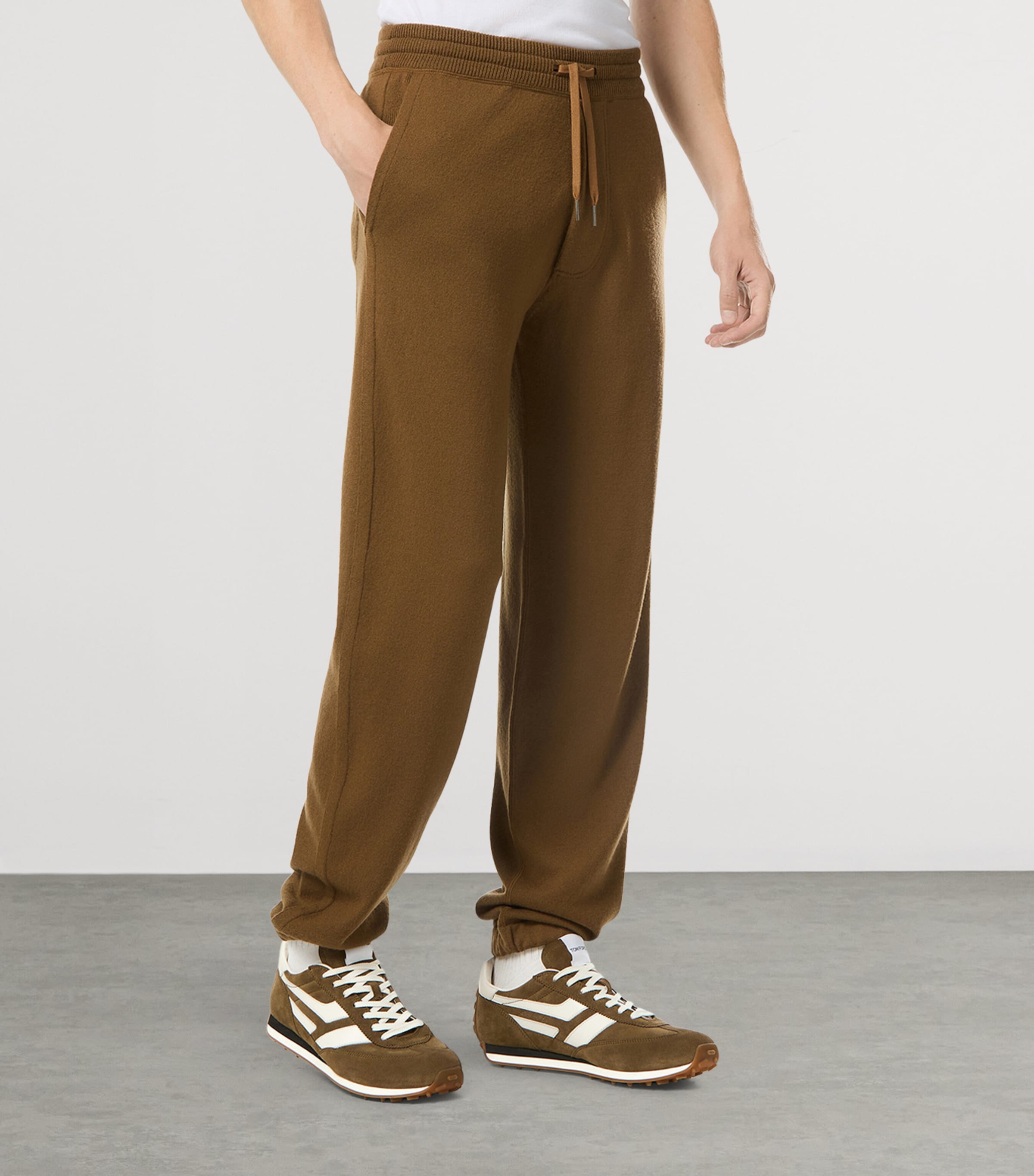 Cashmere-Wool Drawstring Sweatpants EBN Image 2