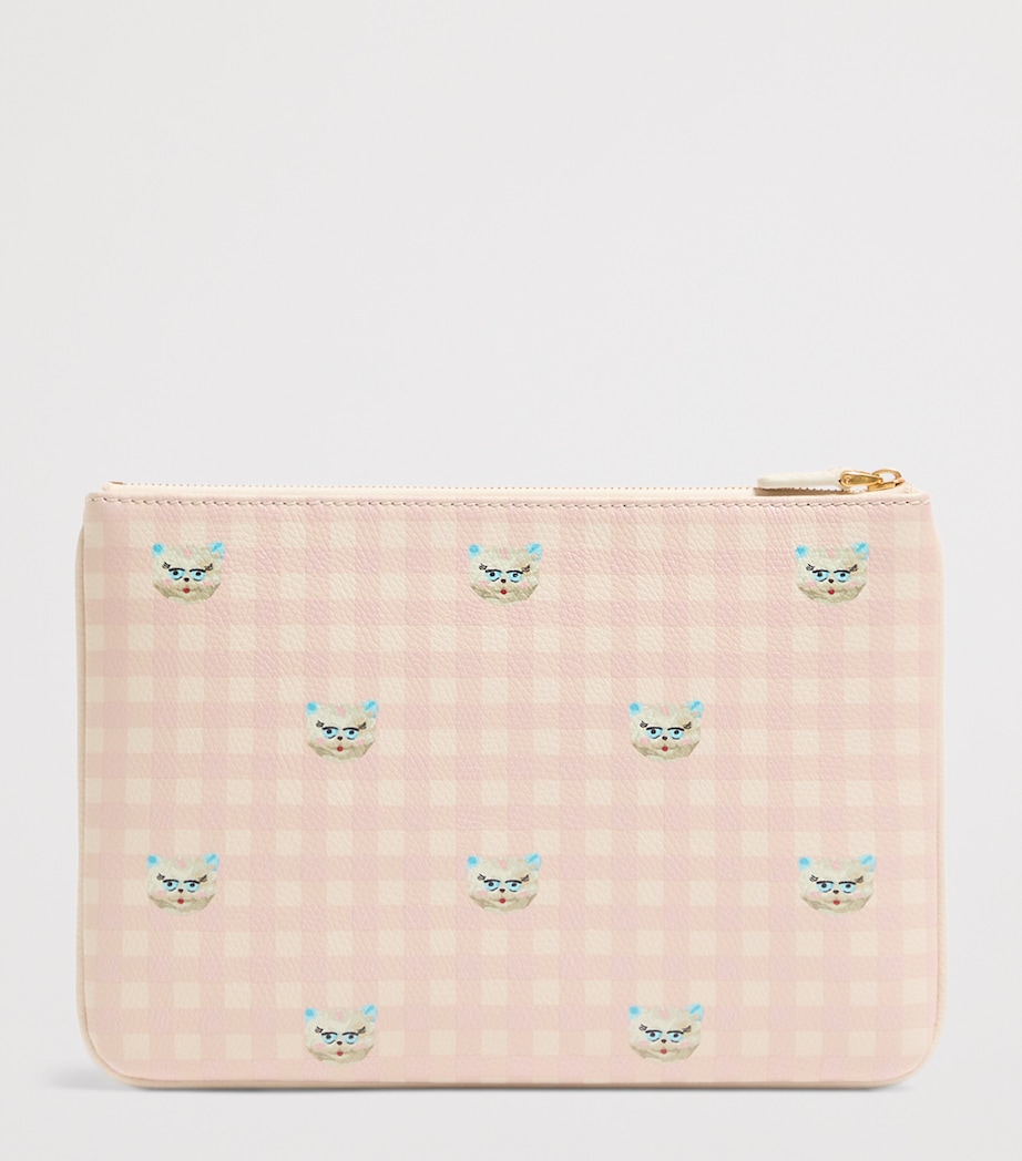 Valentino Garavani Medium Leather VLogo Signature Pouch Image 4