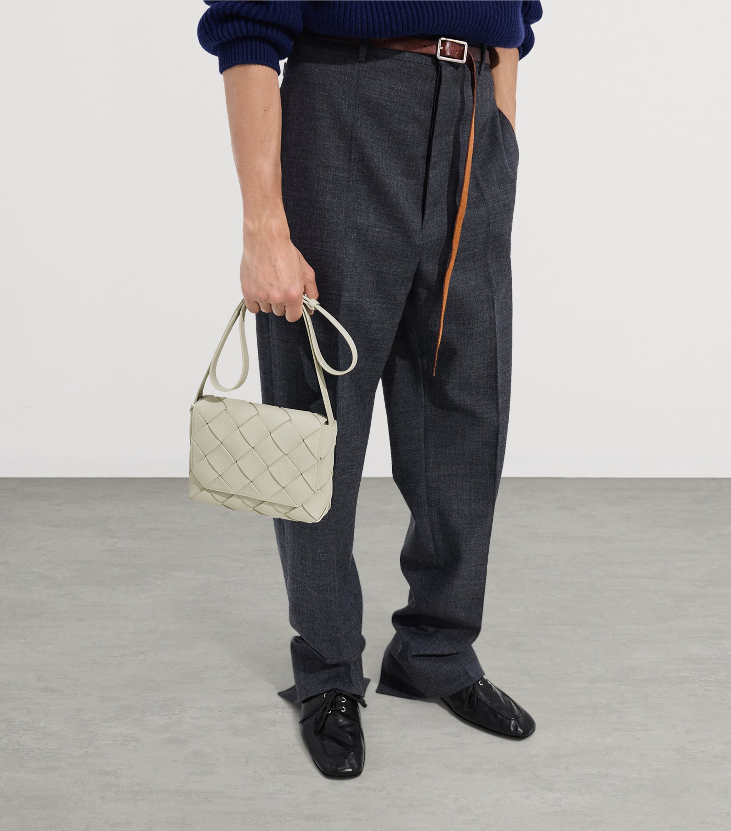 Bottega Veneta Leather Diago Cross-Body Bag Image 4