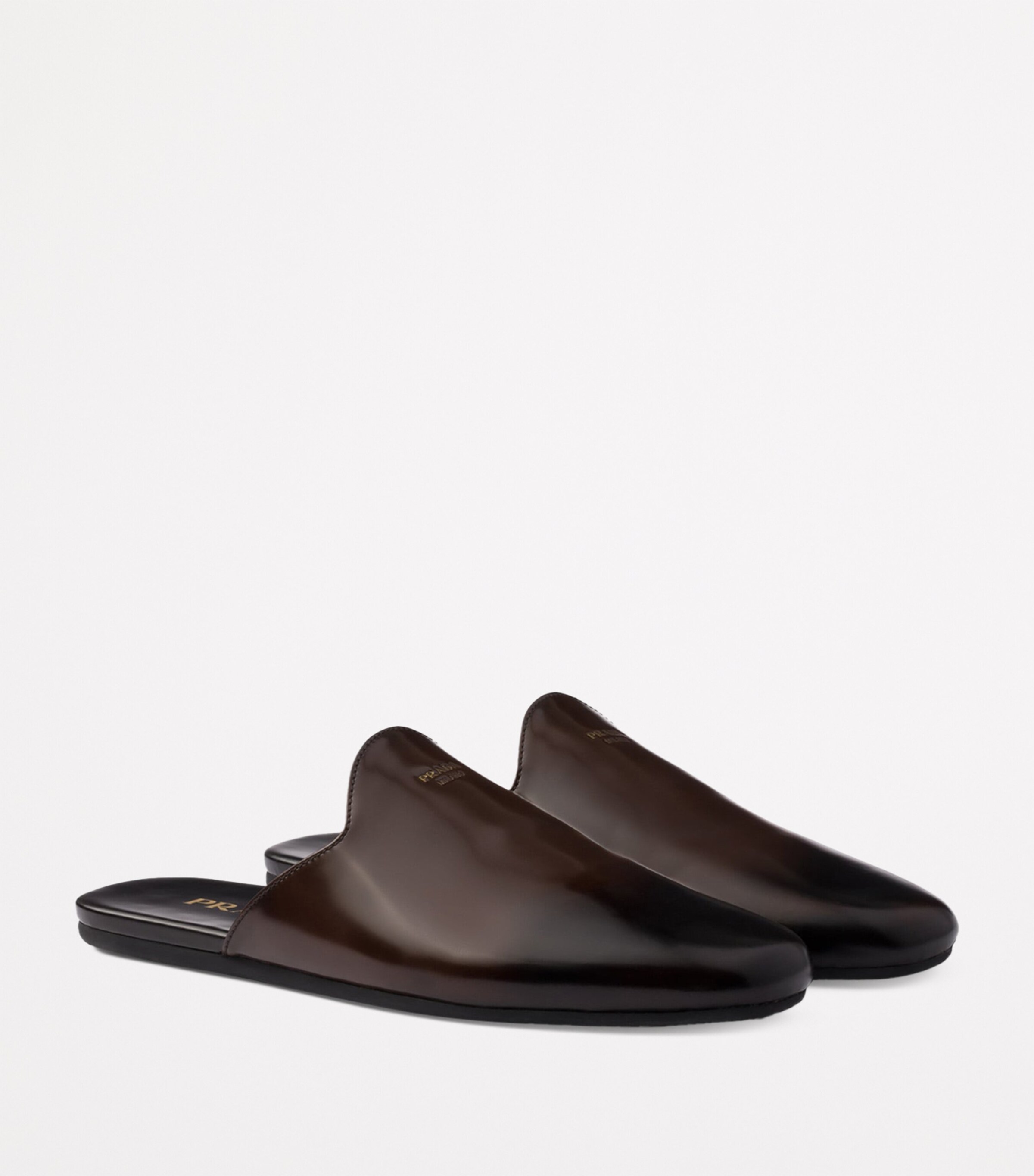 Brushed Leather Mules F0038 Image 2