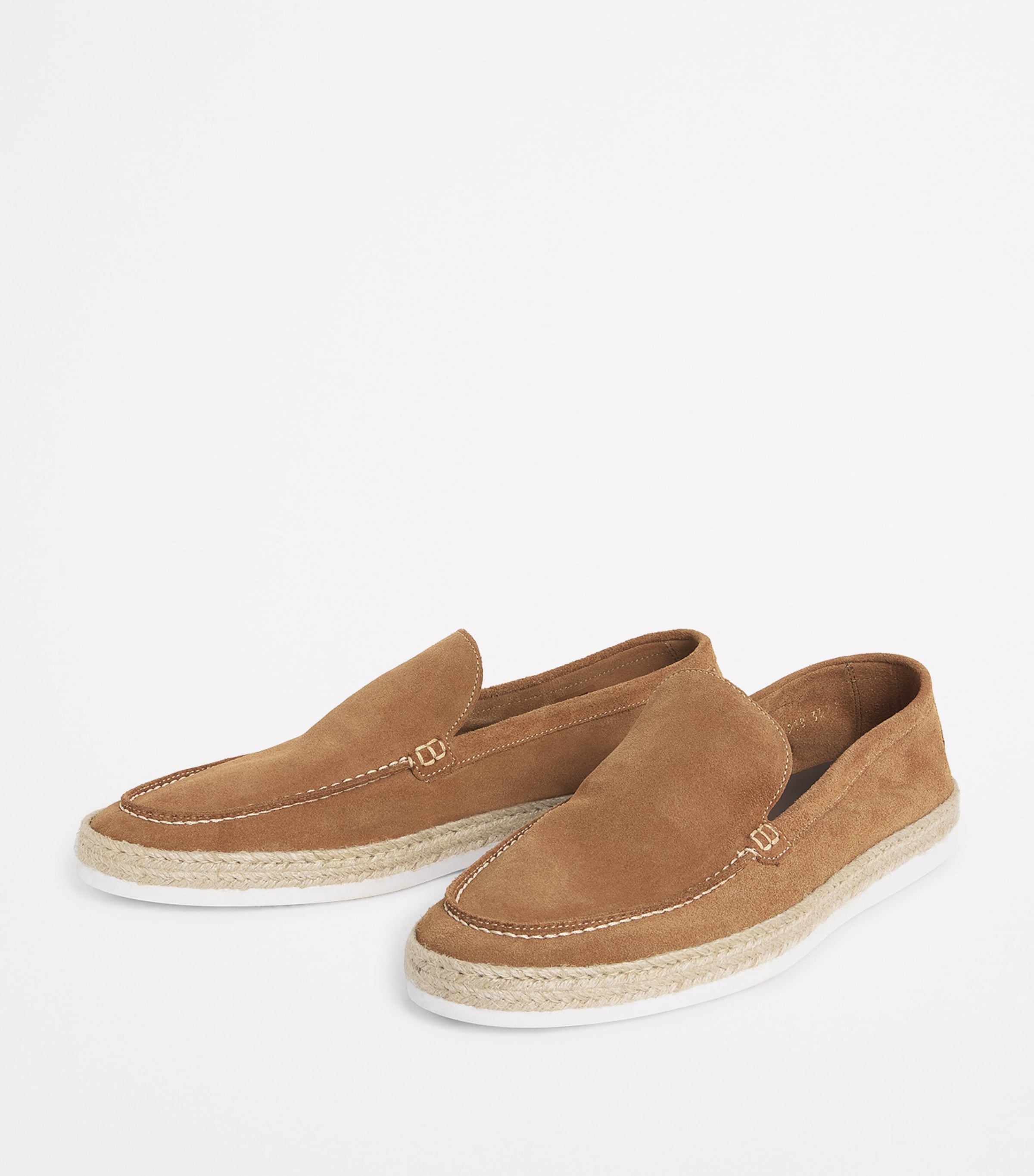 Corneliani Suede Loafers Natural / Beige Image 3
