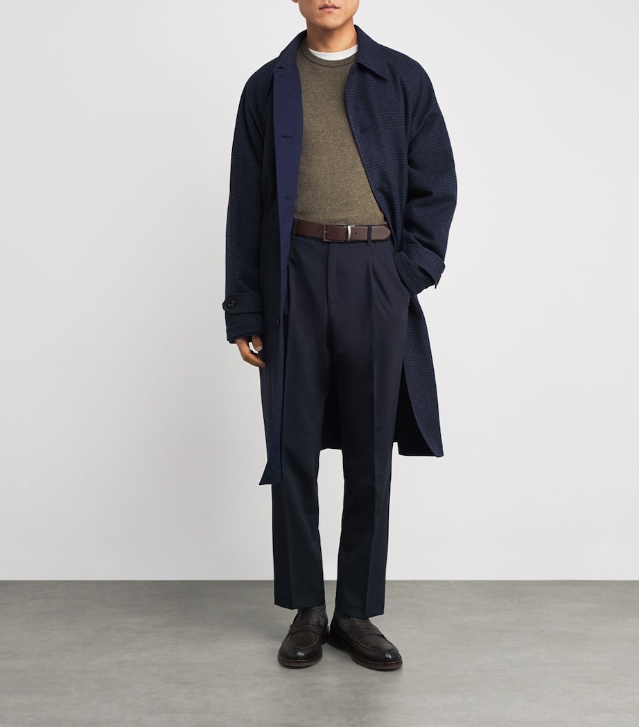 Leather Reversible Belt R70 BLUE BROWN Image 3