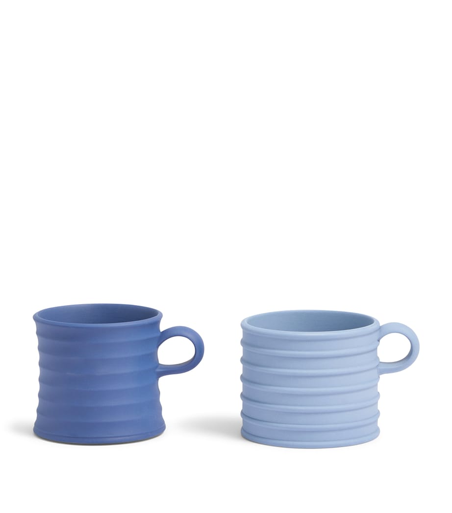 Set of 2 x JW Anderson Mugs (250ml) BLUE Image 1