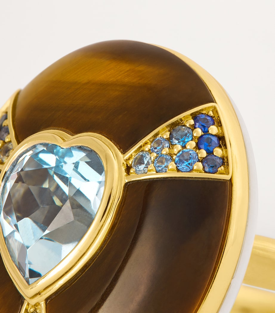 Yellow Gold and Mixed Stone Balance Ring YELLOW GOLD Image 6