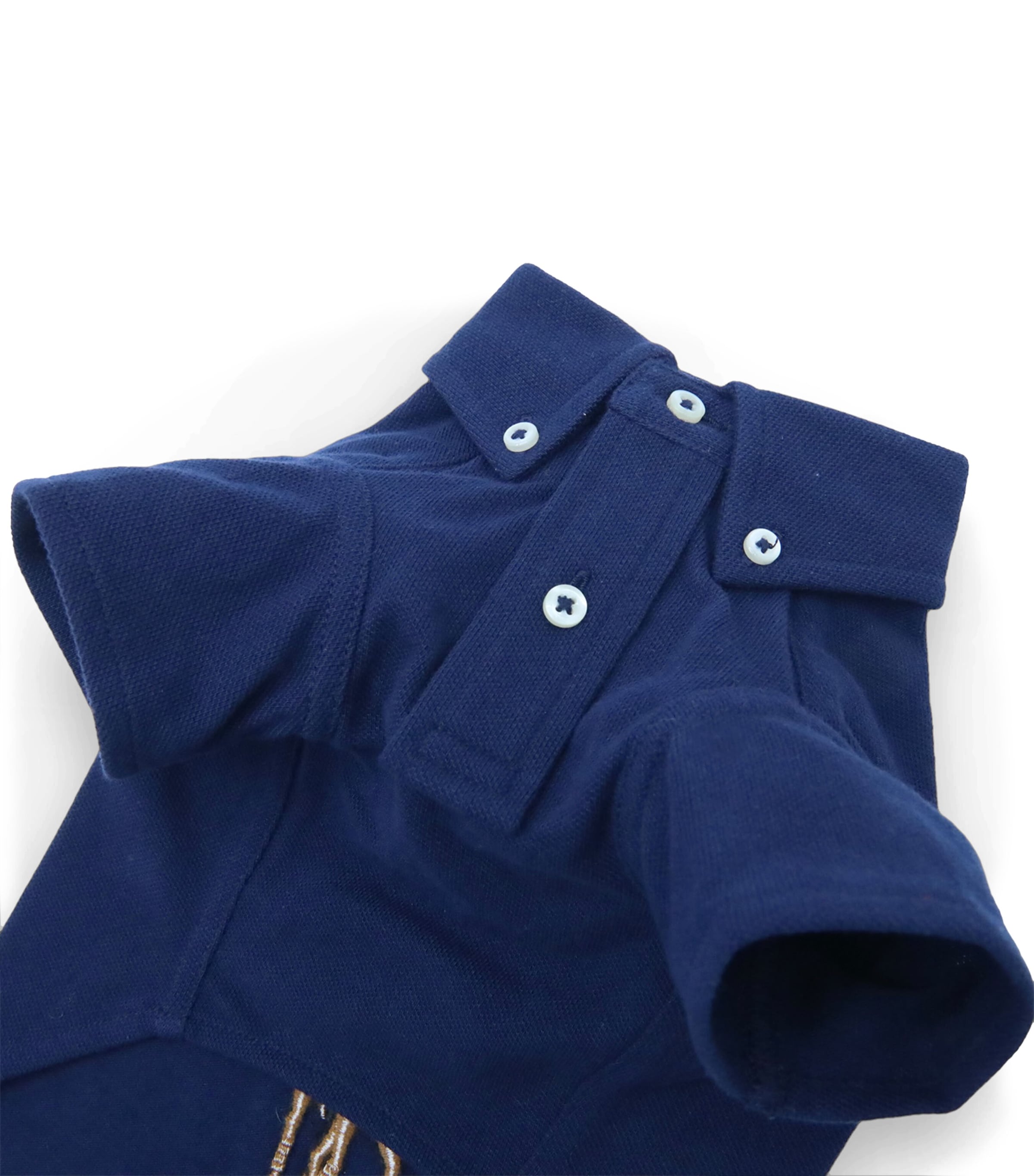 Mesh Cotton Polo Pony Dog Shirt (Extra Small) NEWPORT NAVY Image 4
