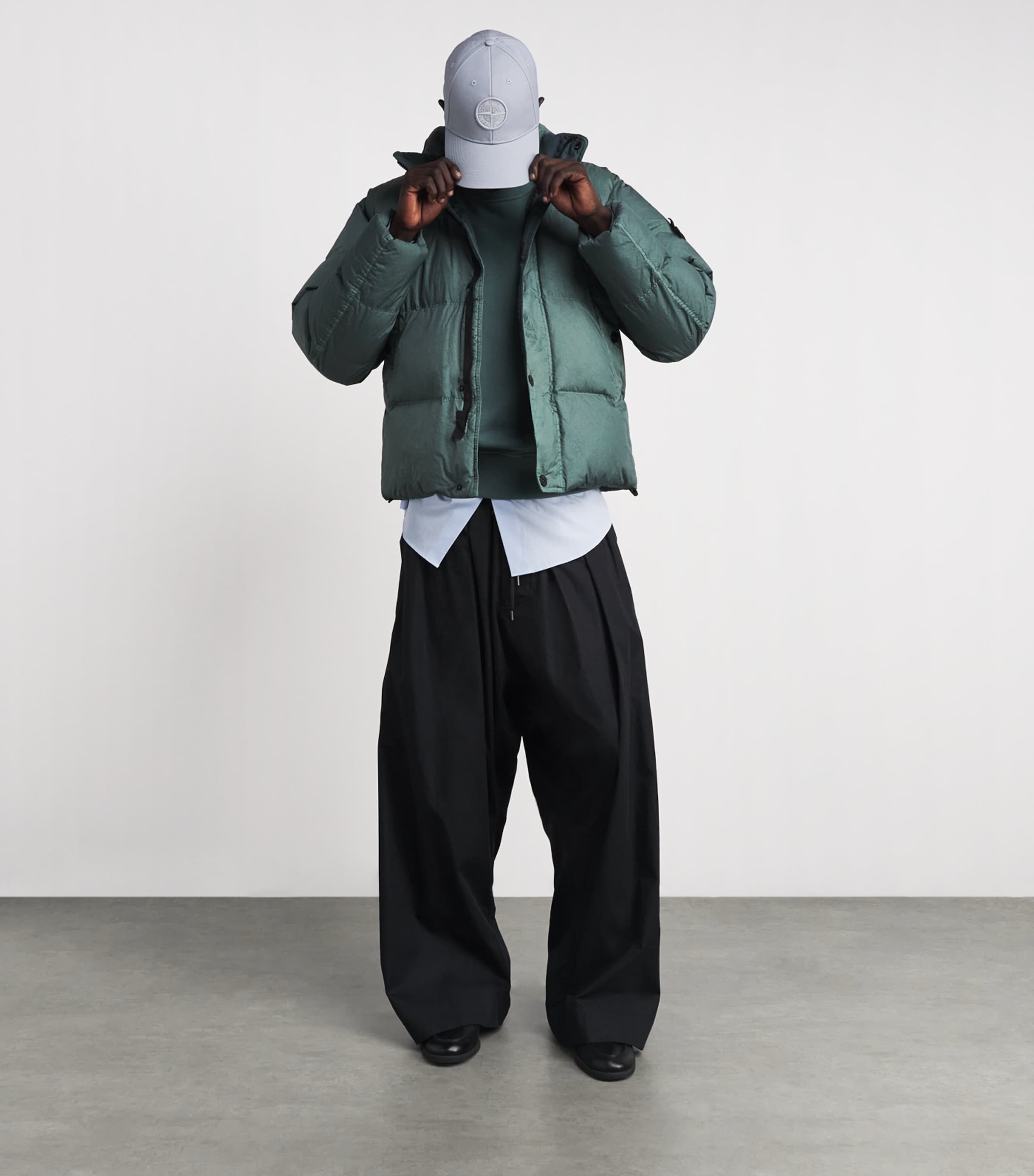 Stone Island Mens Garment-Dyed Down Jacket Image 2