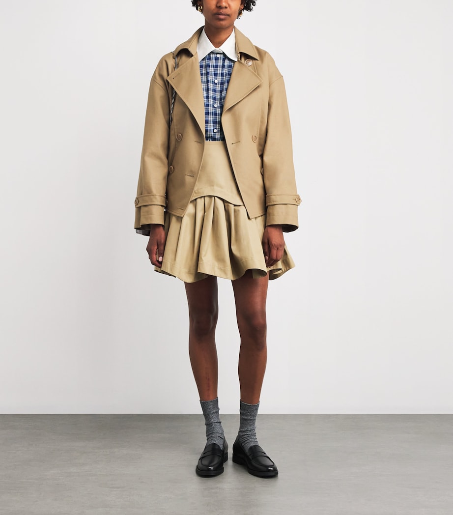 Rhinestone-Embellished Check Shirt BLUE Image 2