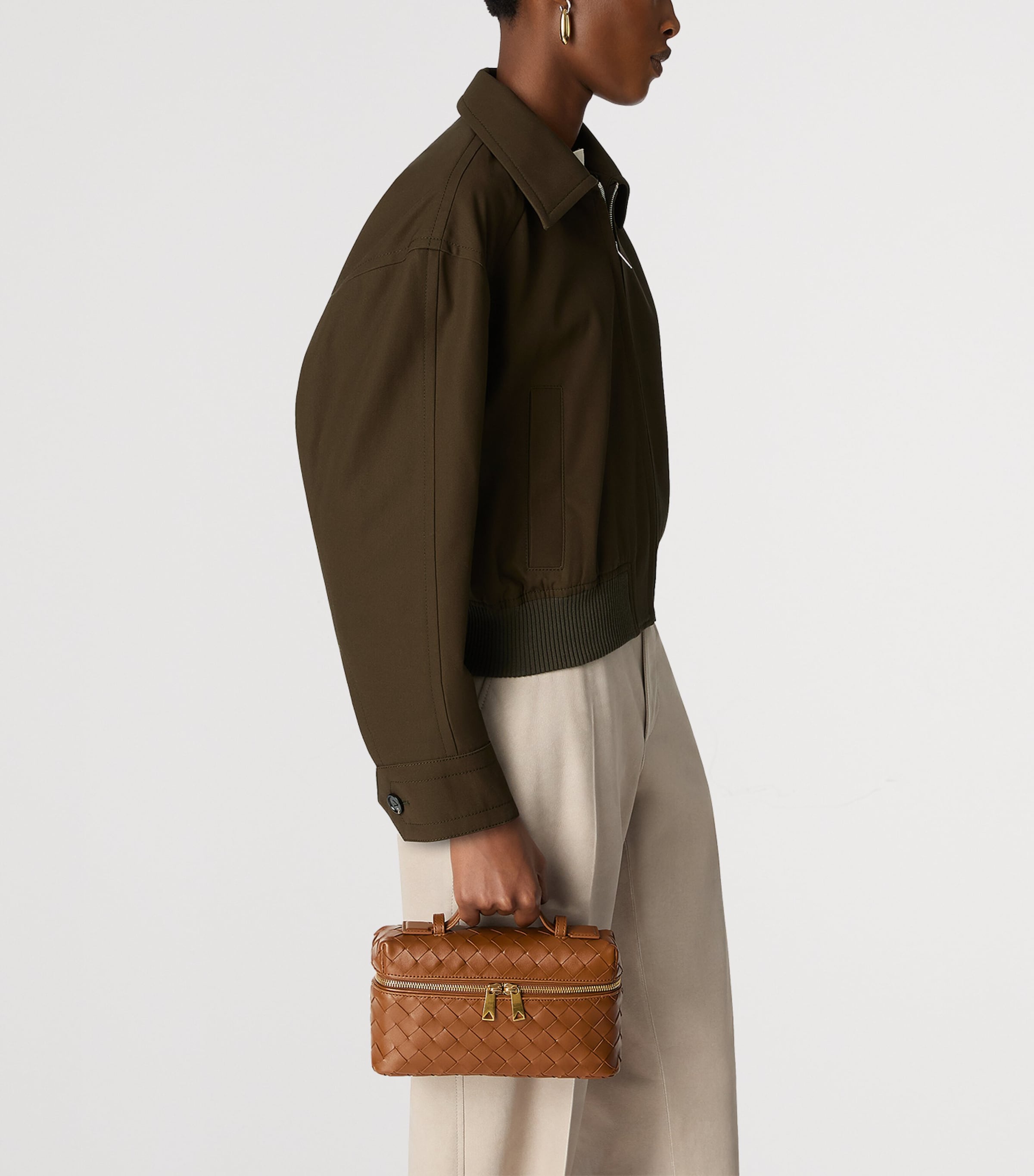 Leather Intrecciato Bang Bang Vanity Case Bag 2588 Image 6