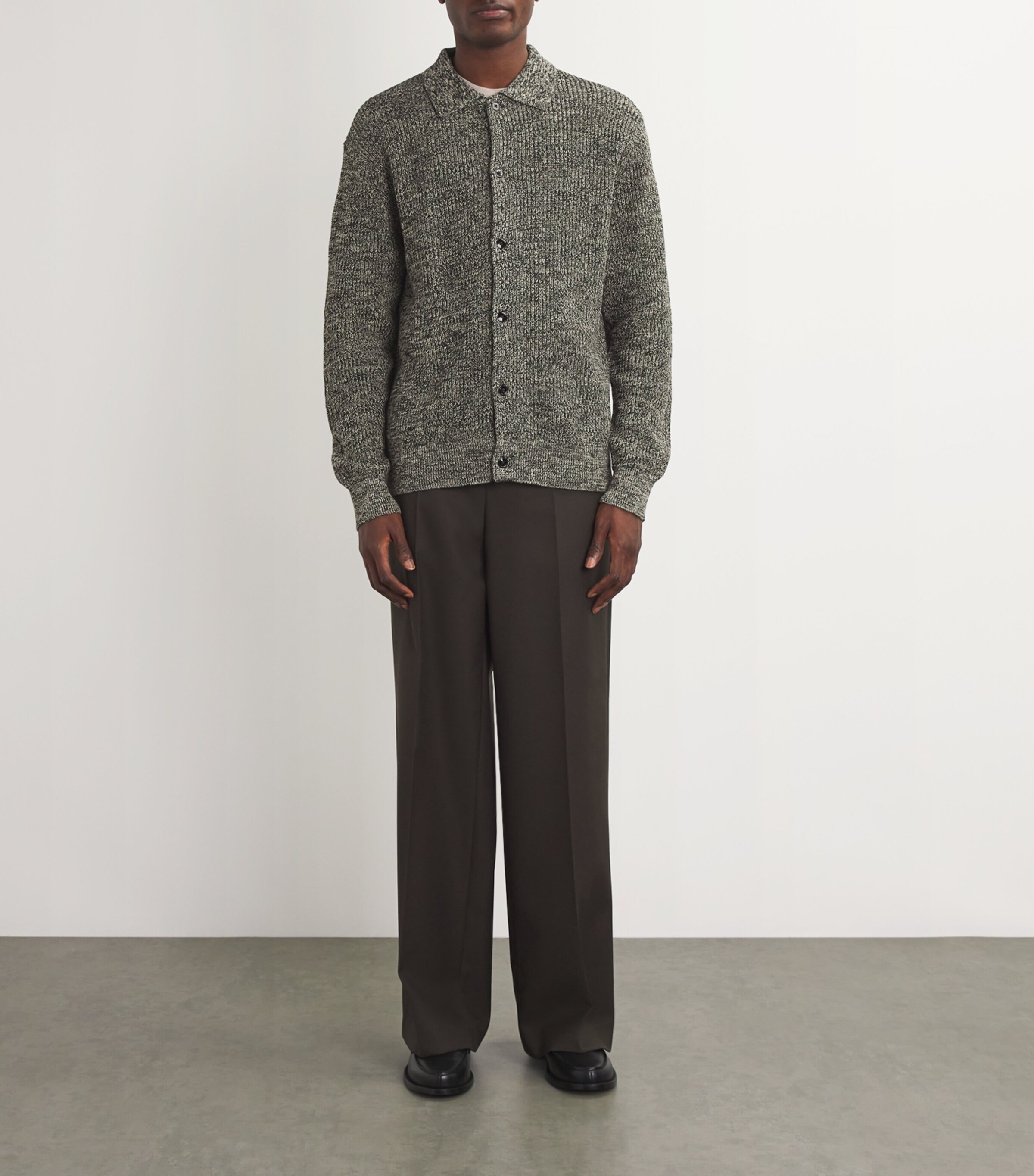 NN07 Mens Cotton Jacobo Cardigan Black Multi Image 2