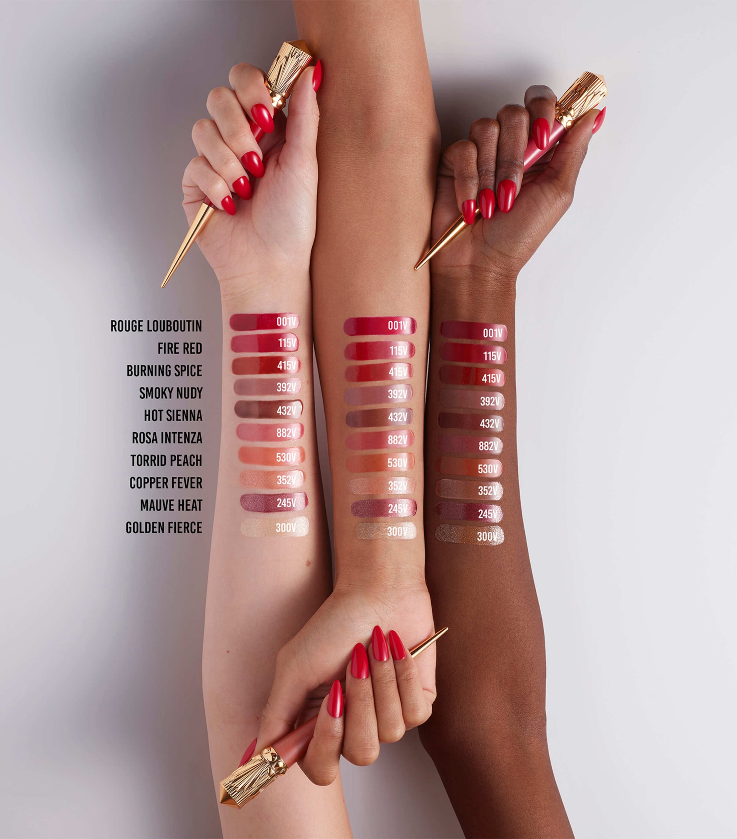 Christian Louboutin Rouge Stiletto Glossy Shine Vinyl Lip Gloss Hot Sienna Image 5