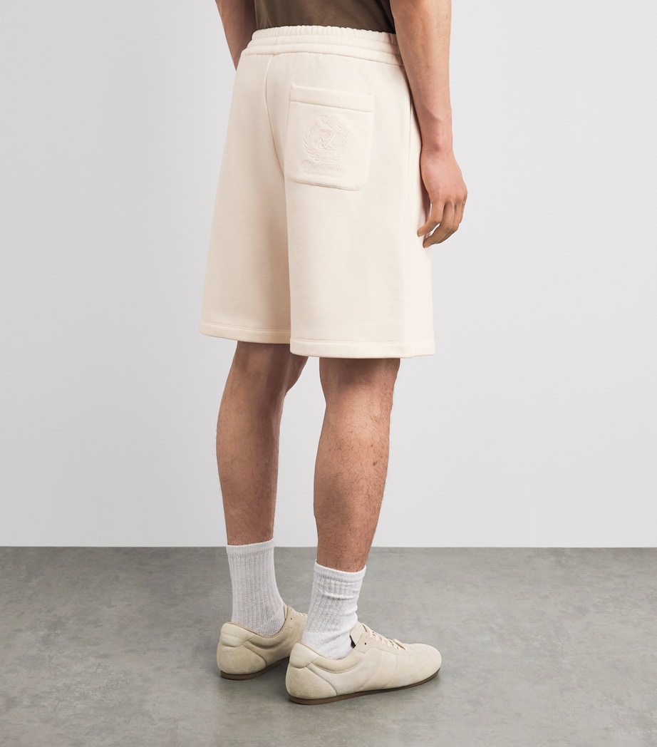 Ralph Lauren Purple Label Mens x Wimbledon Cotton-Cashmere Sweatshorts Cream Image 5