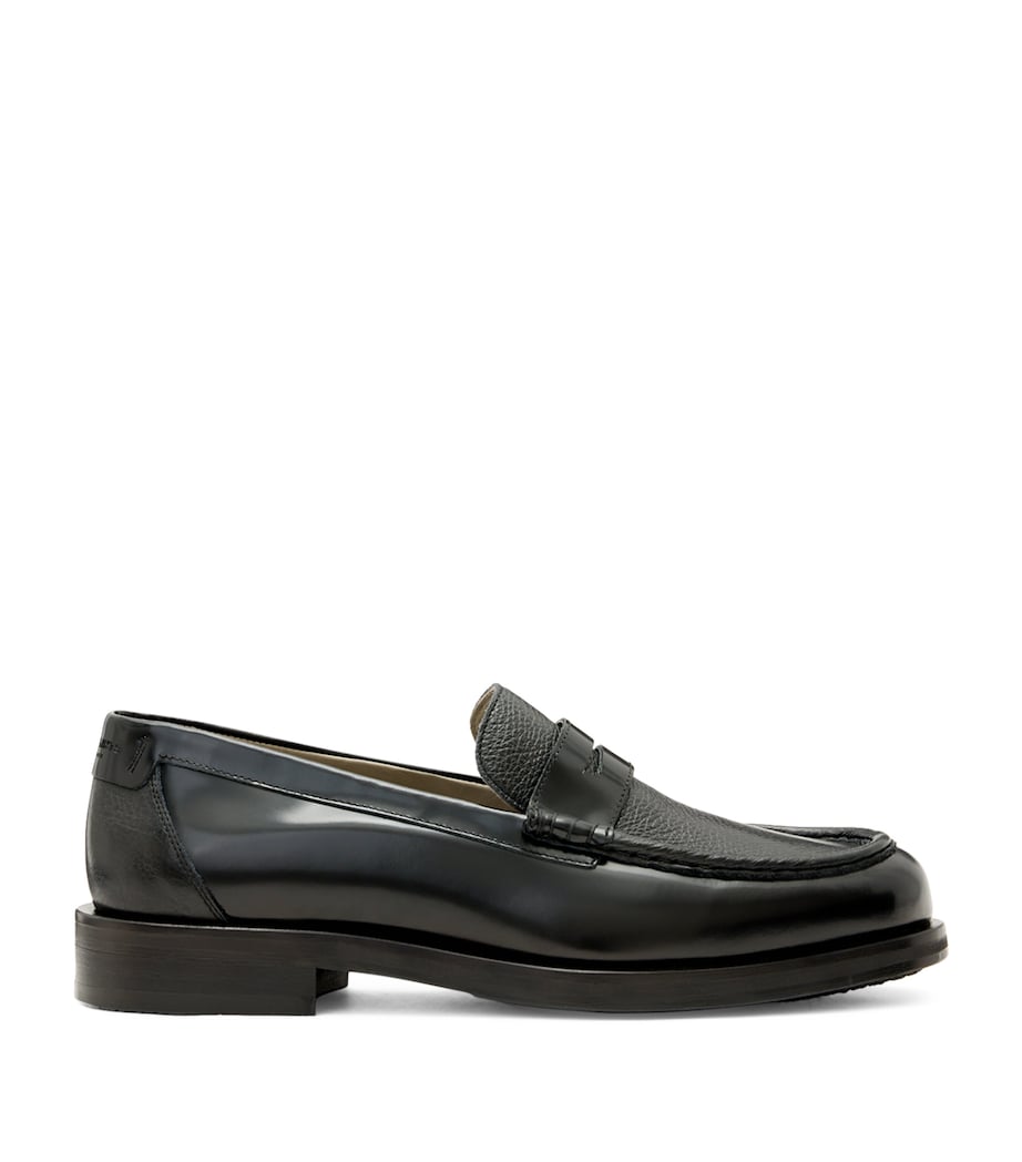 Leather Bloom Loafers BLACK Image 1
